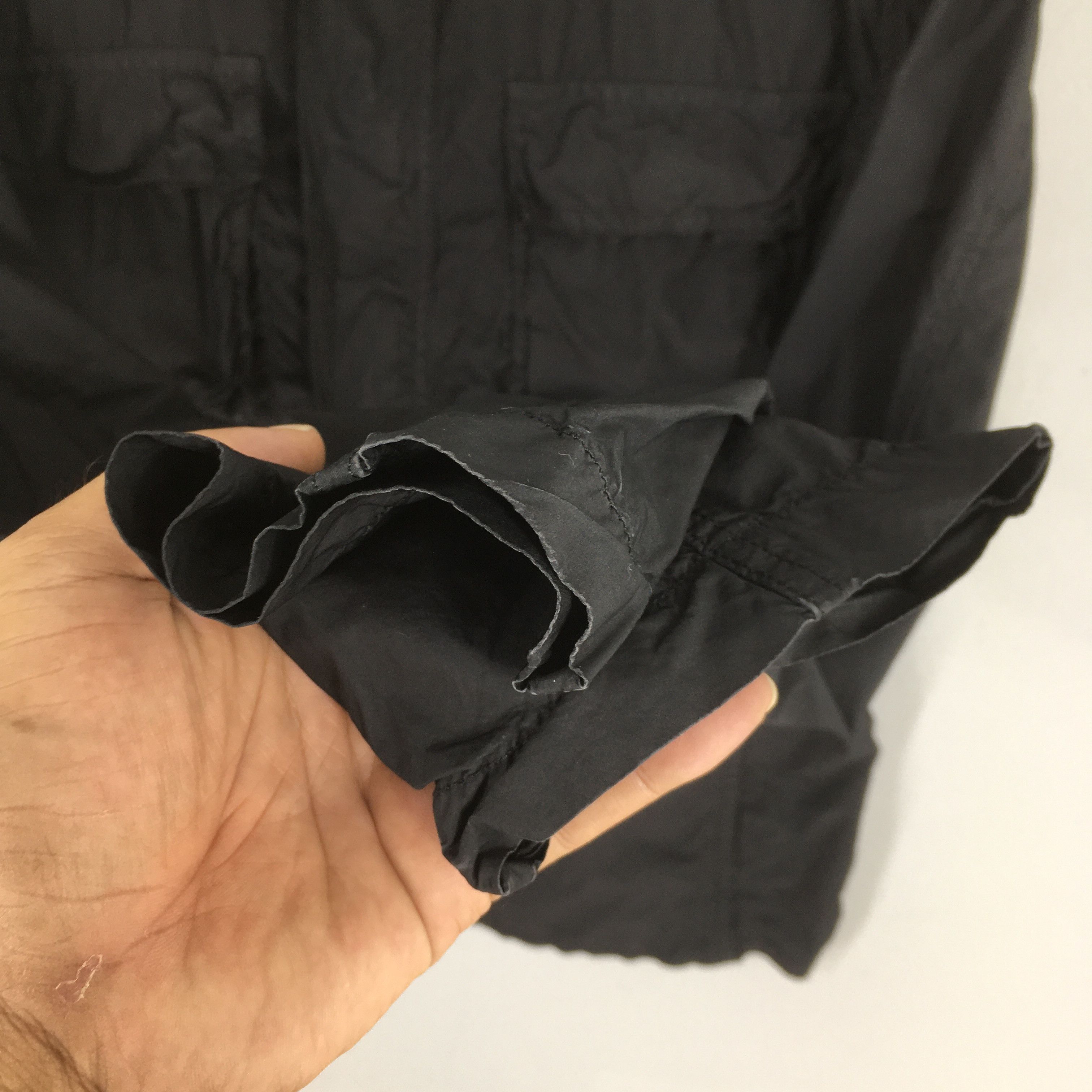 Yohji Yamamoto Vintage Yohji Yamamoto Black Wrinkle Shirt Medium Size US M / EU 48-50 / 2 - 4 Thumbnail
