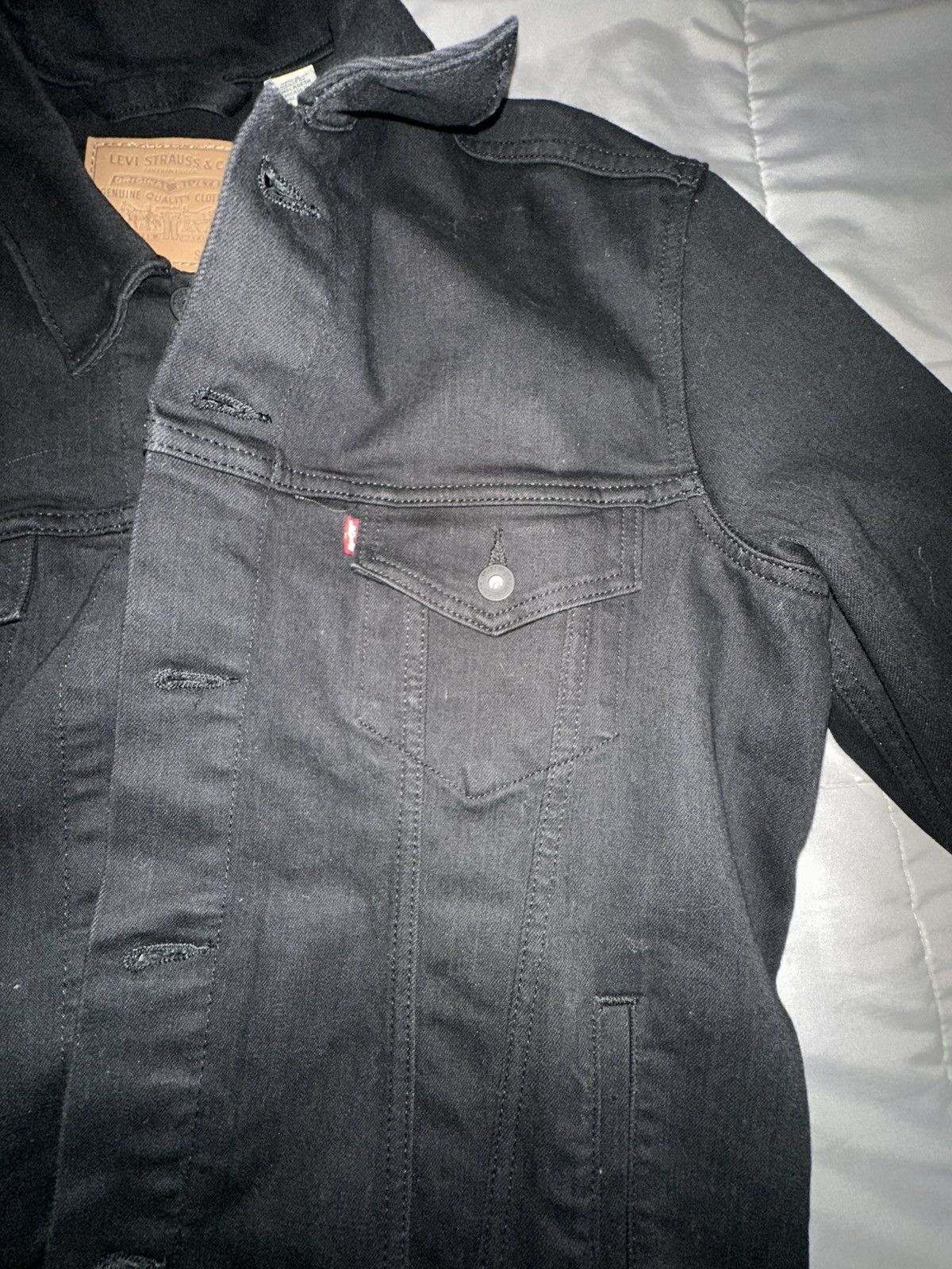 Levi's Men’s Levi’s Black Denim Jacket Size US XS / EU 42 / 0 - 5 Thumbnail