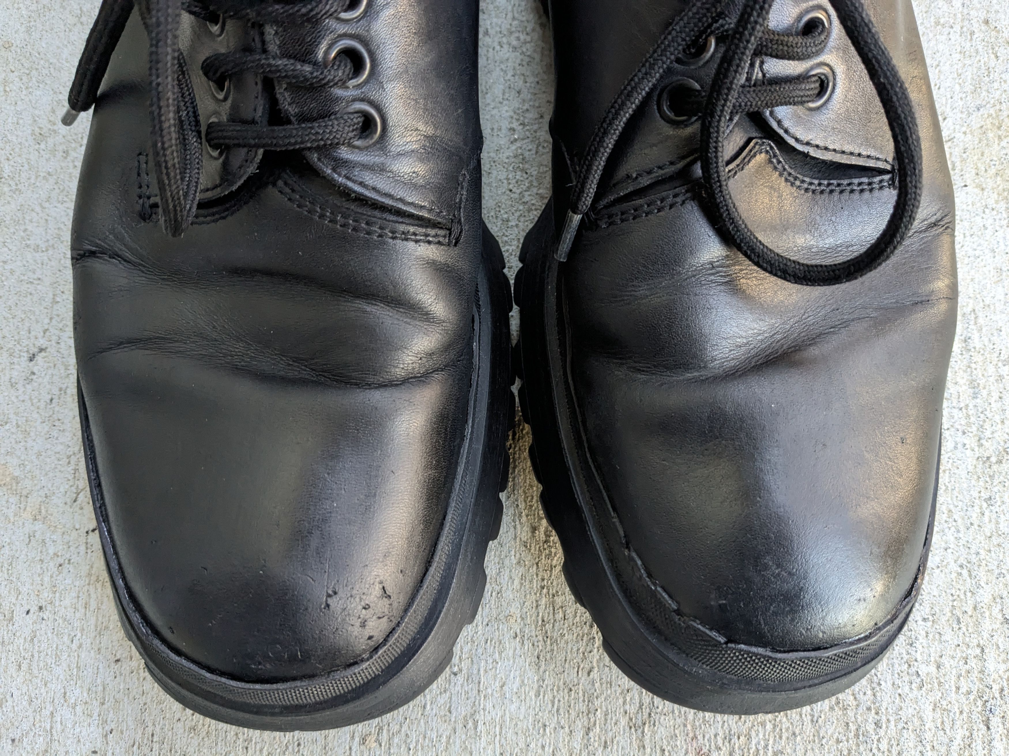 Prada Prada Shoes Black 10 Leather Rubber Chunky Lace Up Y2K Size US 10 / EU 43 - 3 Thumbnail