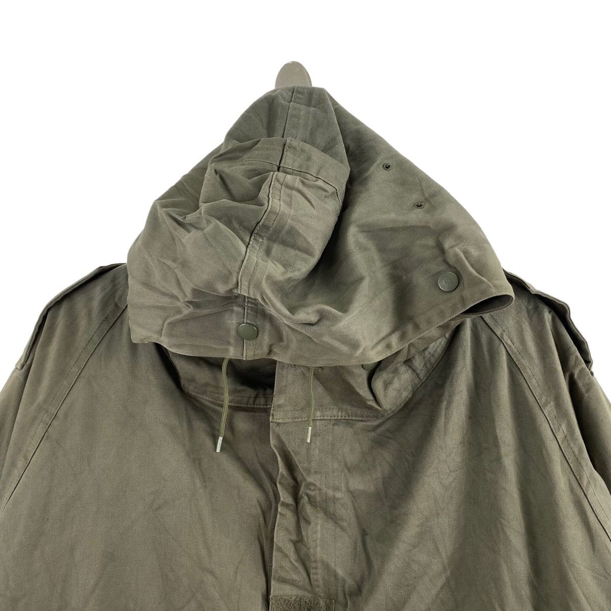Vintage Vintage 90s C.S.V. 1991 112L Army Soldier Khaki Hooded Parka Size US XXL / EU 58 / 5 - 2 Thumbnail