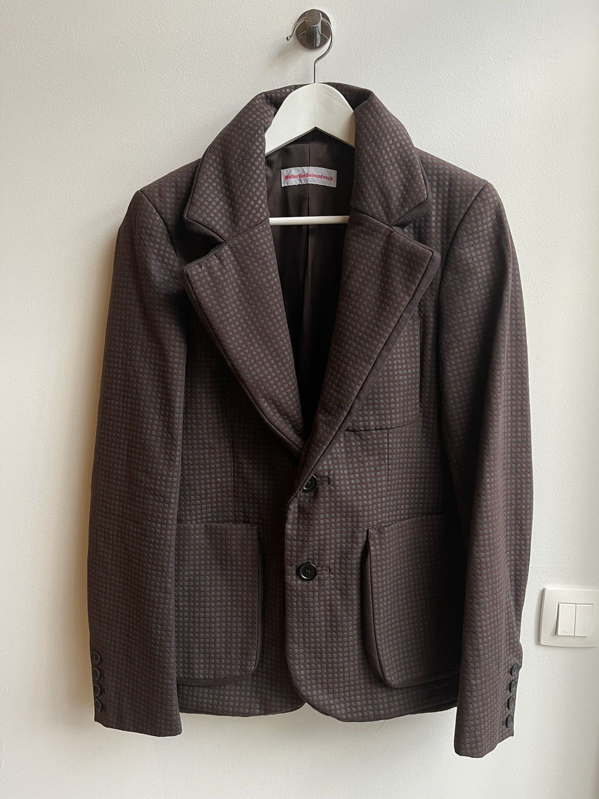 Walter Van Beirendonck Walter Van Beirendonck Fall 2008 Brown 3D Blazer With Dots Size US S / EU 44-46 / 1 - 2 Thumbnail