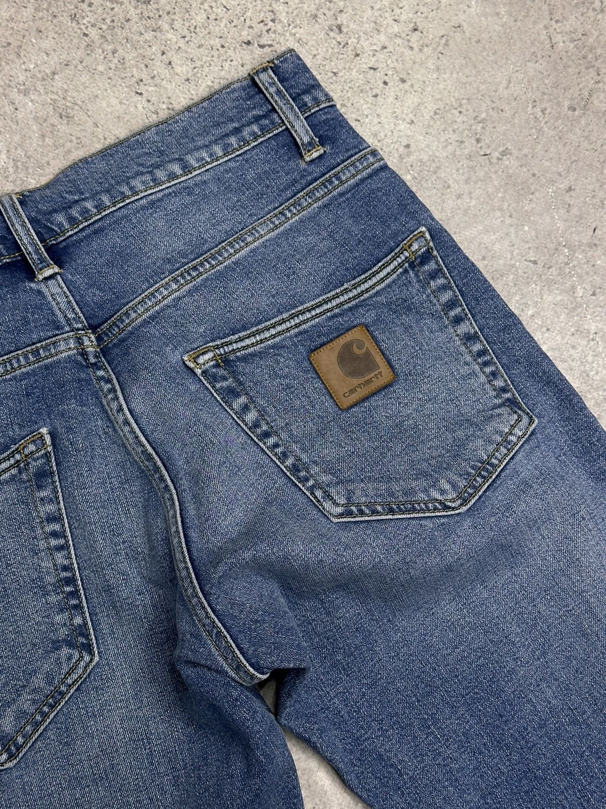 Carhartt Carhartt Blue Slim Denim Pants Excellent Condition Size 30 Size US 30 / EU 46 - 11 Thumbnail