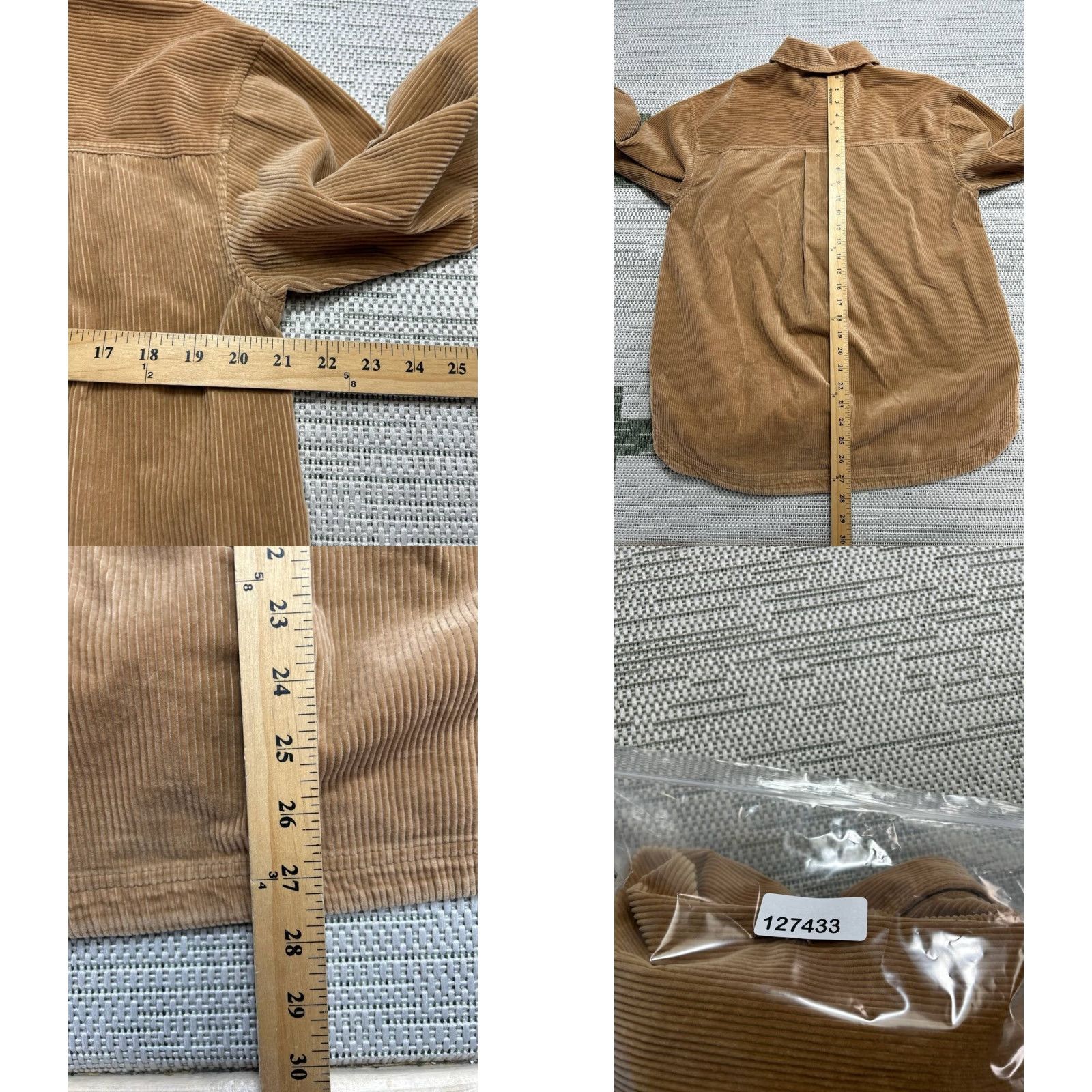 Madewell Madewell Shirt Womens Small Brown Cotton Corduroy Button Up Size S / US 4 / IT 40 - 8 Thumbnail