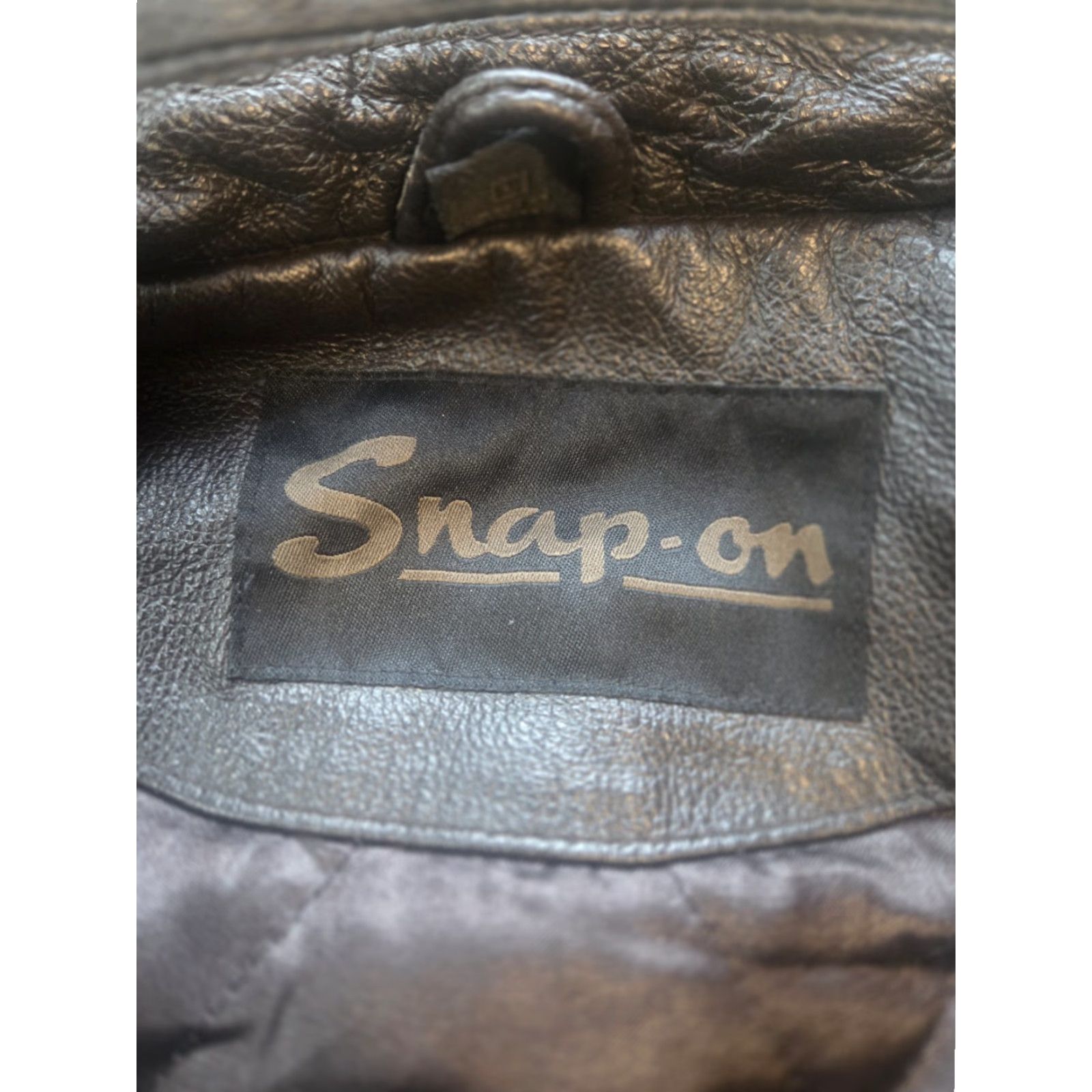 Vintage Snap-on Tools Leather Jacket Bomber Jacket Black L Mens Regular Size L Bomber Leather Full Zip Men Size US L / EU 52-54 / 3 - 5 Thumbnail