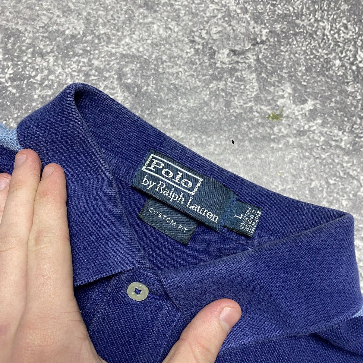 Polo Ralph Lauren × Vintage Vintage Polo Ralph Lauren Small logo Opium multicolour polo Size US L / EU 52-54 / 3 - 4 Thumbnail