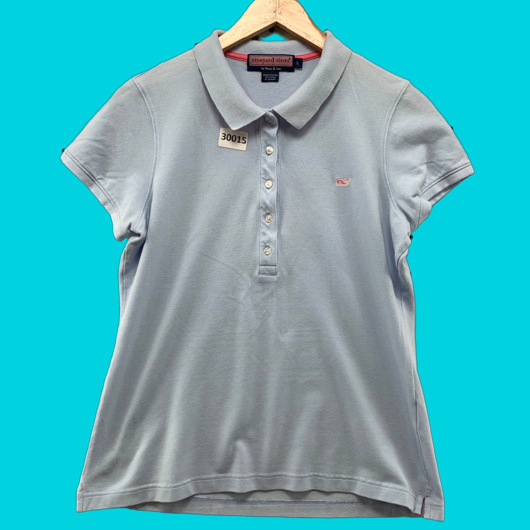 Vineyard Vines Vineyard Vines Polo Shirt Womens Large Blue Casual Preppy 90s Classic Size L / US 10 / IT 46 - 1 Thumbnail