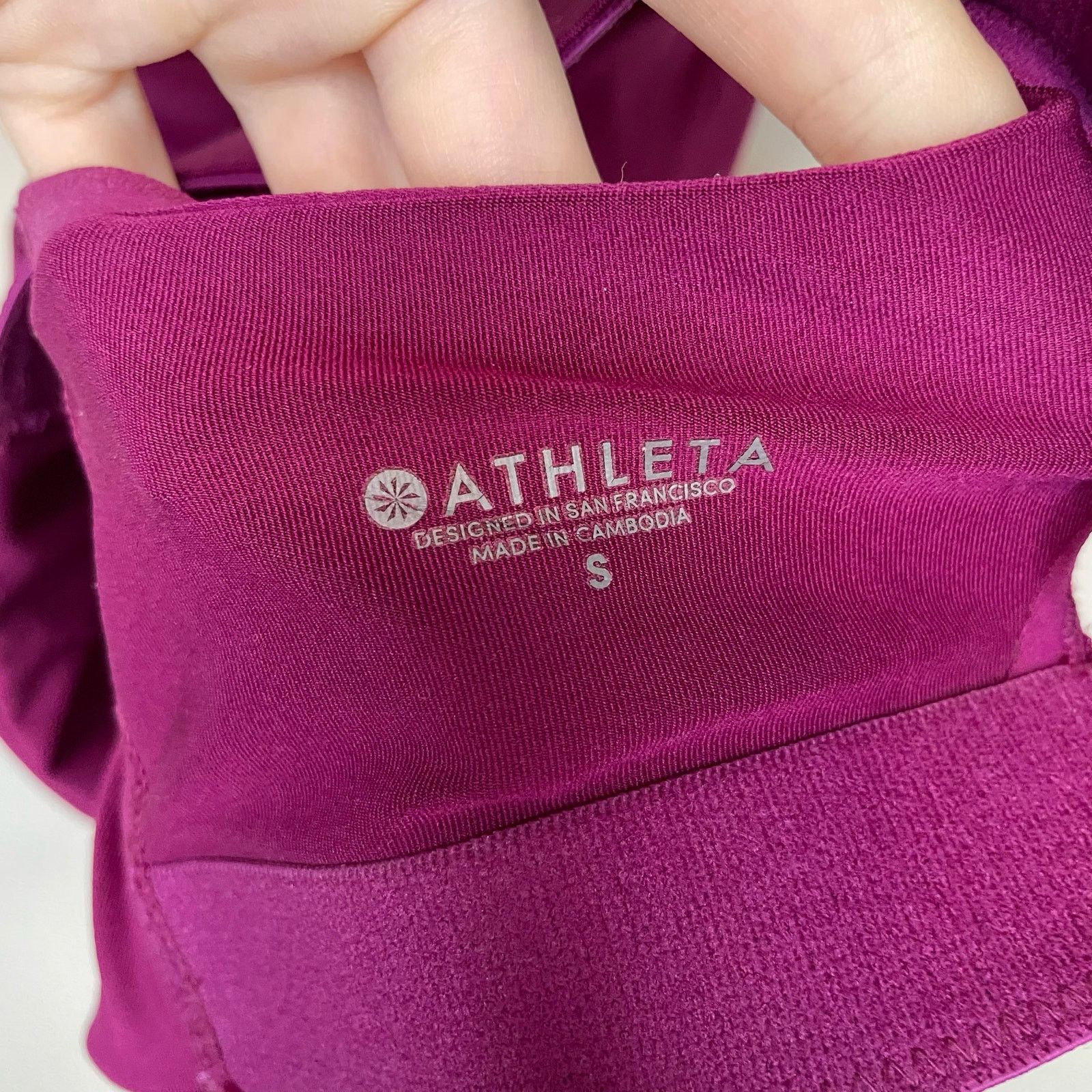 Athleta Athleta Purple Sports Bra S Womens Racerbook Padded Size ONE SIZE - 5 Thumbnail