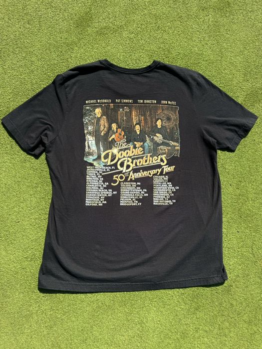 Tour Tee The Doobie Brothers 50th Anniversary Tour Rock Band T-Shirt ...