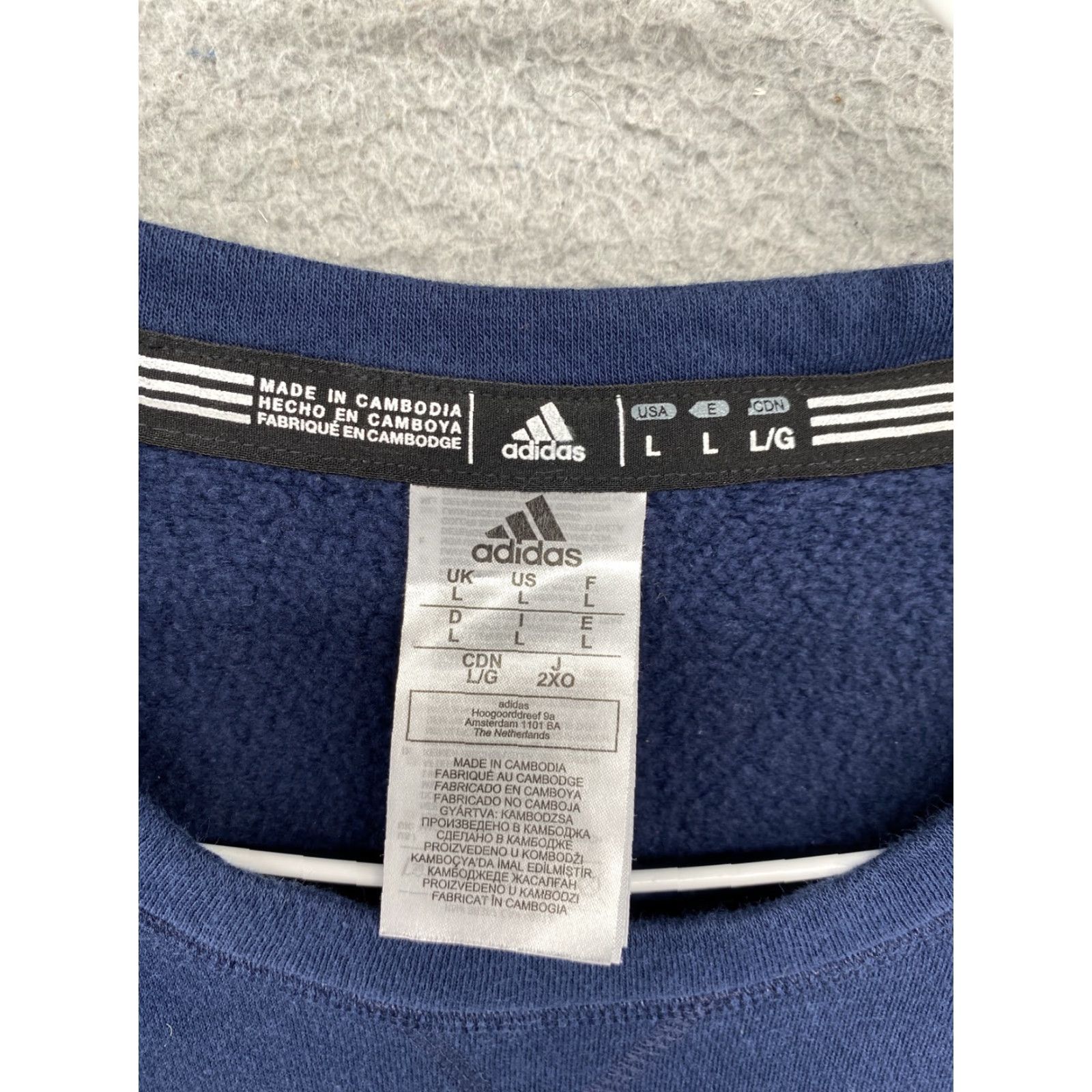 Adidas adidas Extreme Blue Pullover Sweatshirt Hoodie Men L Blue Modern Comfort All Seasons Mens Size US L / EU 52-54 / 3 - 2 Thumbnail