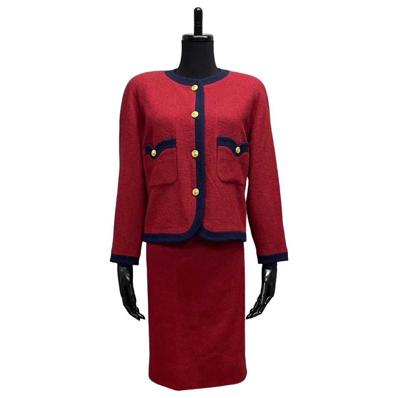 Chanel Chanel Red Wool Size ONE SIZE - 1 Thumbnail