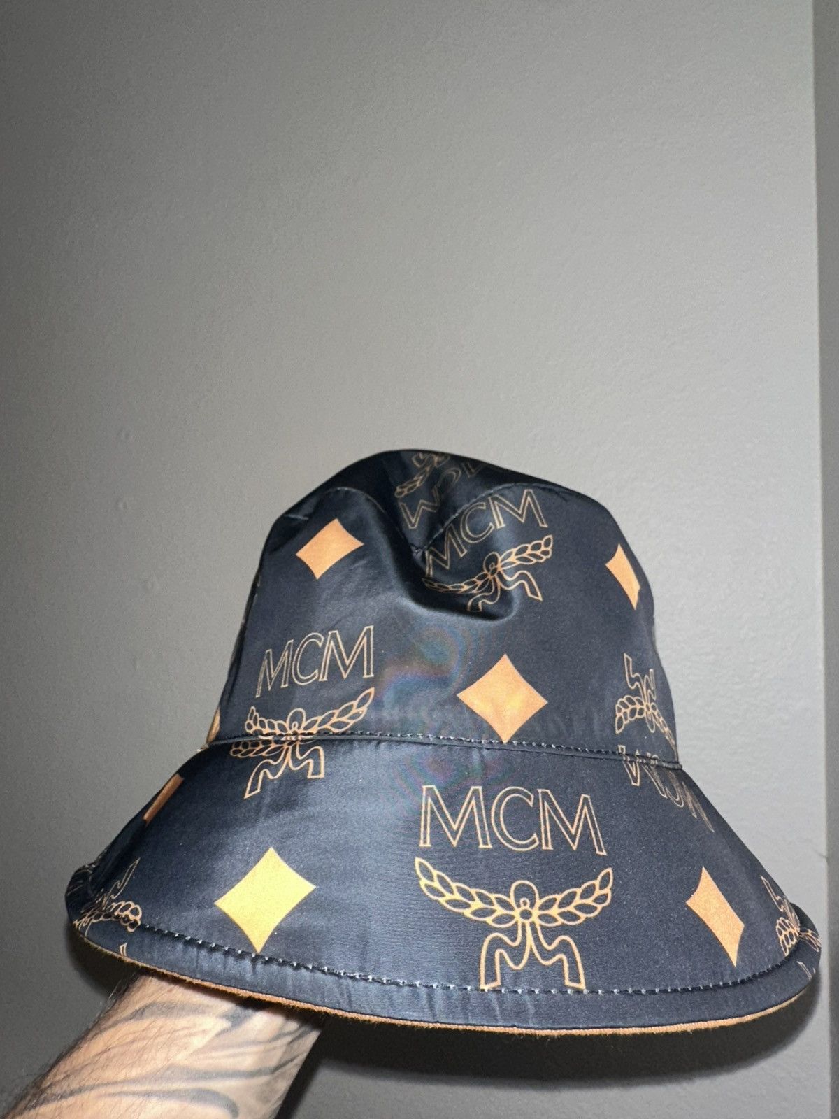 MCM MCM Reversible Monogram Bucket Hat In Recycled Polyester Size ONE SIZE - 1 Thumbnail