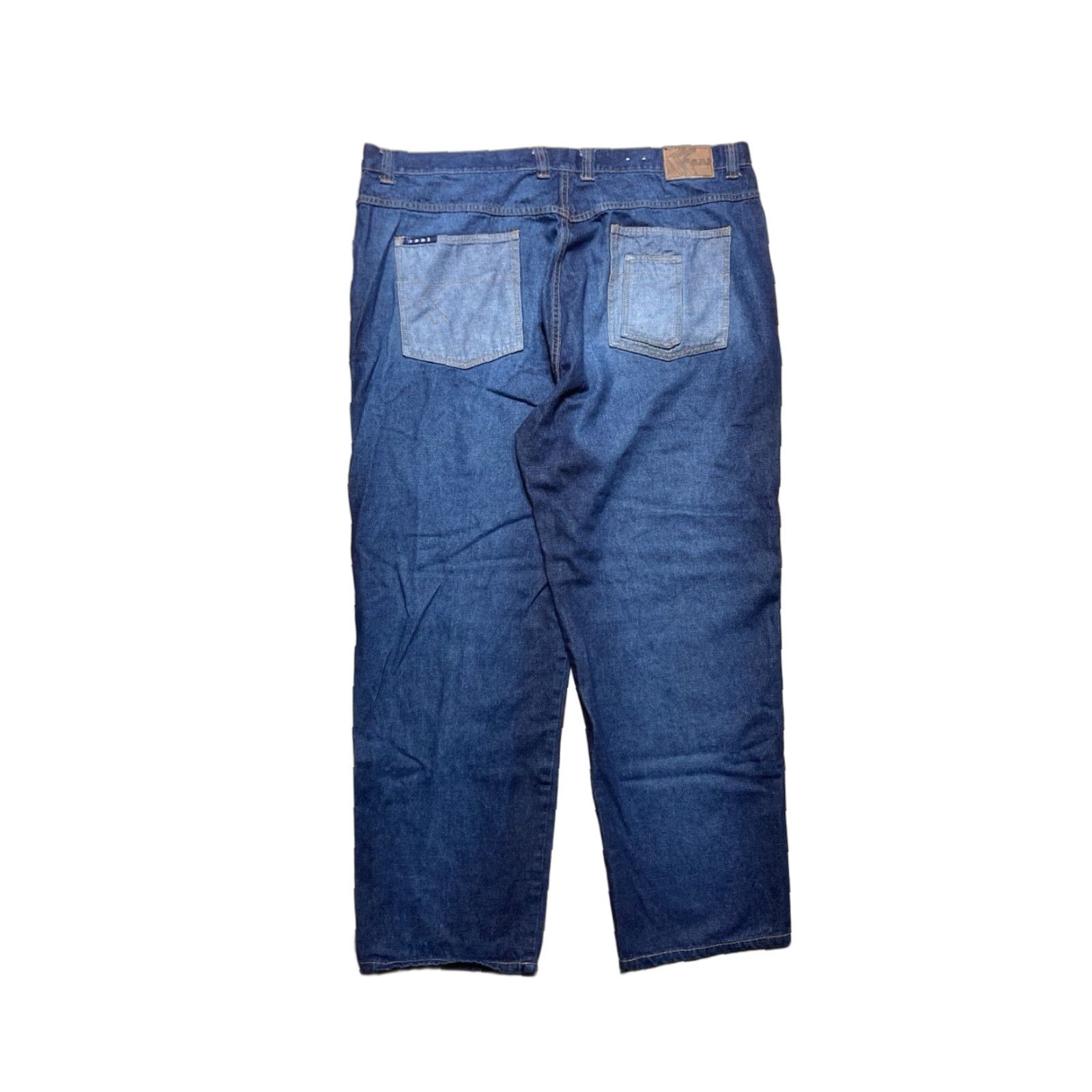 Karl Kani VINTAGE Karl Kani Jeans Men 44x33 Wide-Leg Hip Hop Baggy Skater Blue 90s Style Vintage Y2K Wide-Leg Jeans Mens 44x33 Size US 44 / EU 60 - 1 Thumbnail