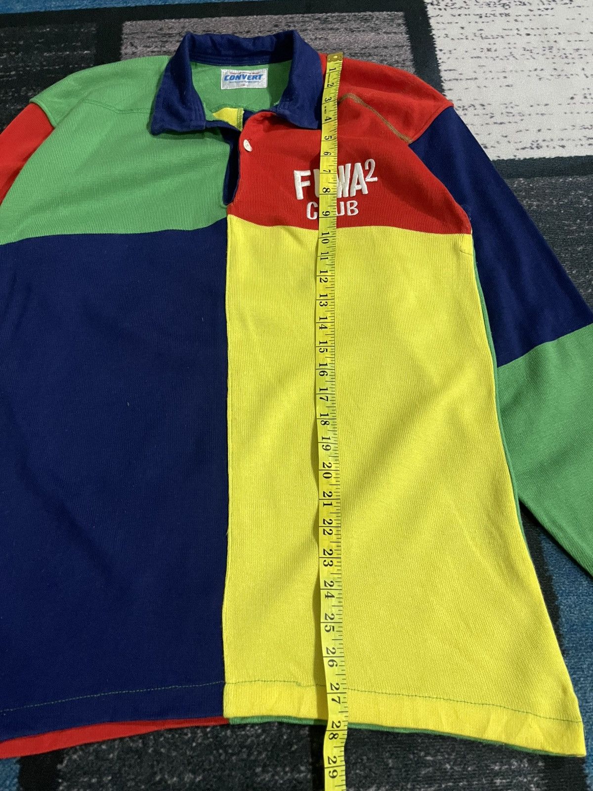 Vintage Vintage Rugby Fuwa Club Collar Longsleeve Polo shirt Size US M / EU 48-50 / 2 - 14 Thumbnail