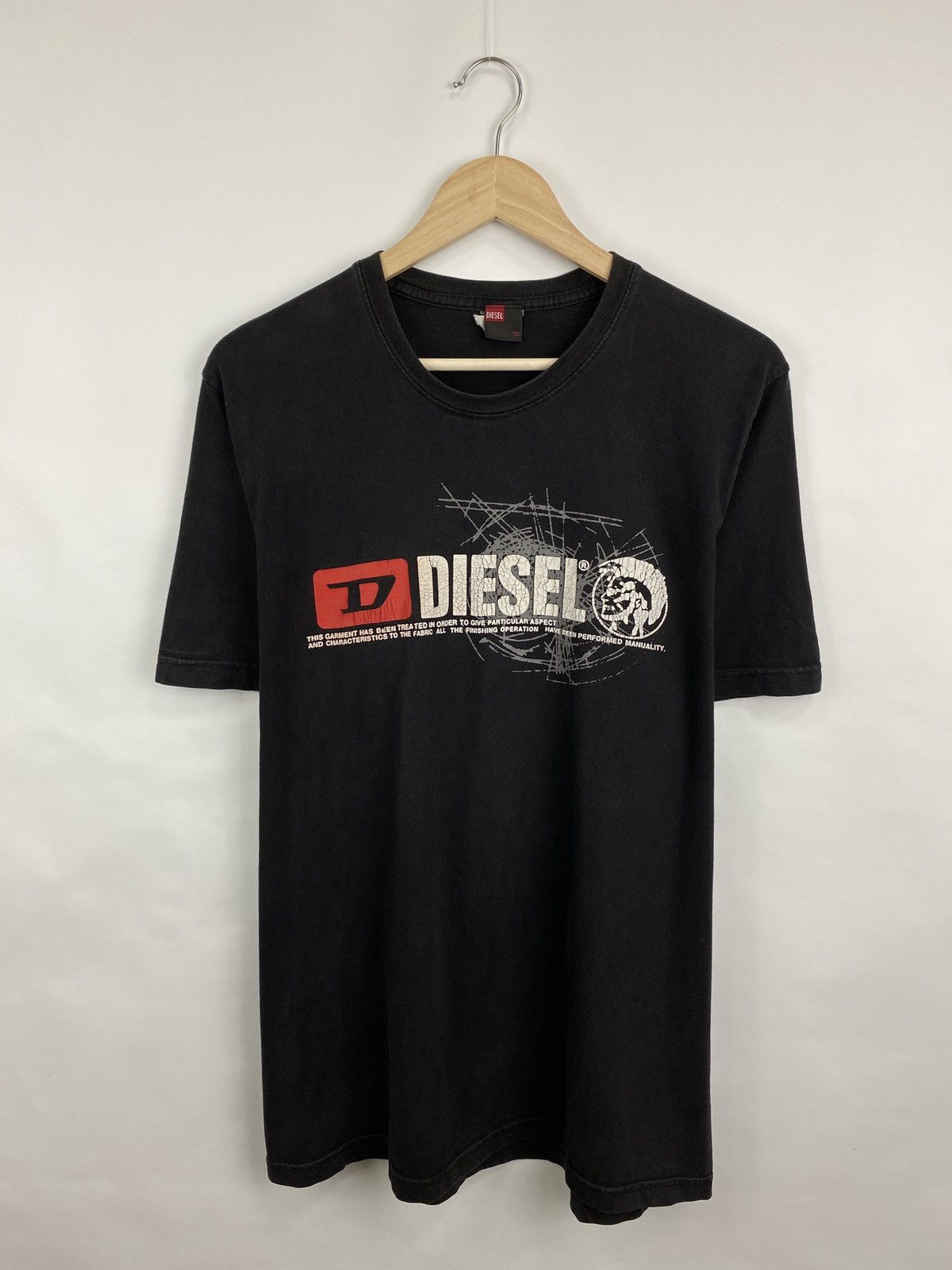 Diesel × Japanese Brand 🇺🇸 Vintage 90s Diesel Punk Rock Men Big logo T-Shirt Retro Size US L / EU 52-54 / 3 - 3 Thumbnail