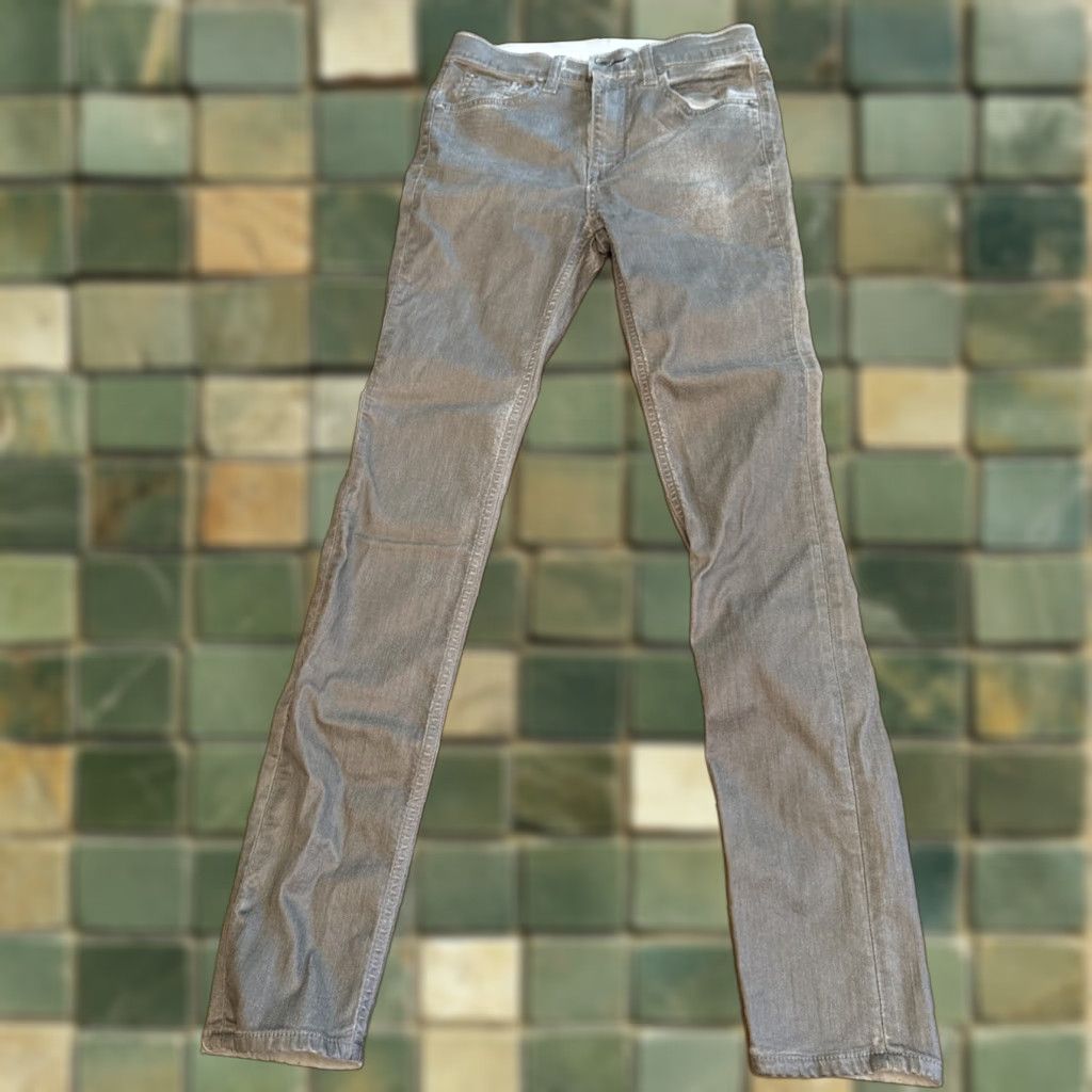 Rag & Bone Rag & Bone NY High Rise Skinny Jeans Women’s 24 Silver Metallic W1532O337 Womens Jeans Slim Skinny Silver Size 42" / US 20 - 1 Thumbnail