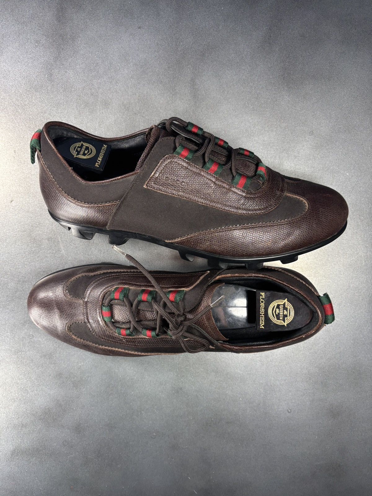 Gucci Gucci F/W 2005 Shoes Leather Sneakers GATs Cleat Soccer Foot Size US 10.5 / EU 43-44 - 21 Thumbnail