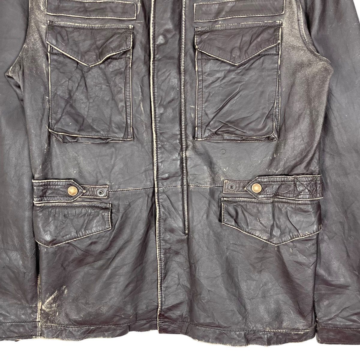 Avirex Avirex Varsity Leather Jacket Size M / US 6-8 / IT 42-44 - 4 Thumbnail