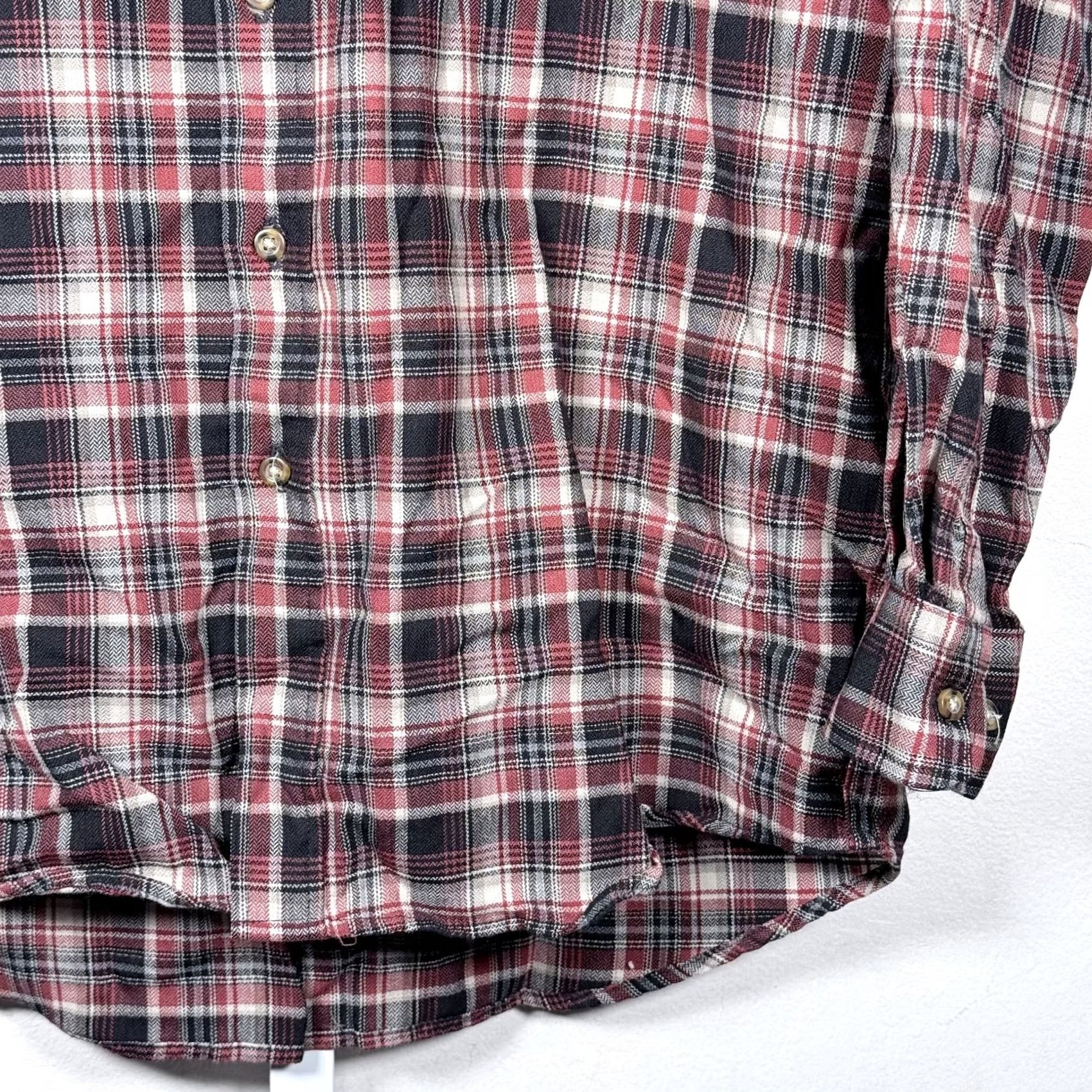 Pendleton VINTAGE Pendleton Shirt Red/Black Wool Plaid Long Sleeve Button-Down Men Large Size US L / EU 52-54 / 3 - 5 Thumbnail