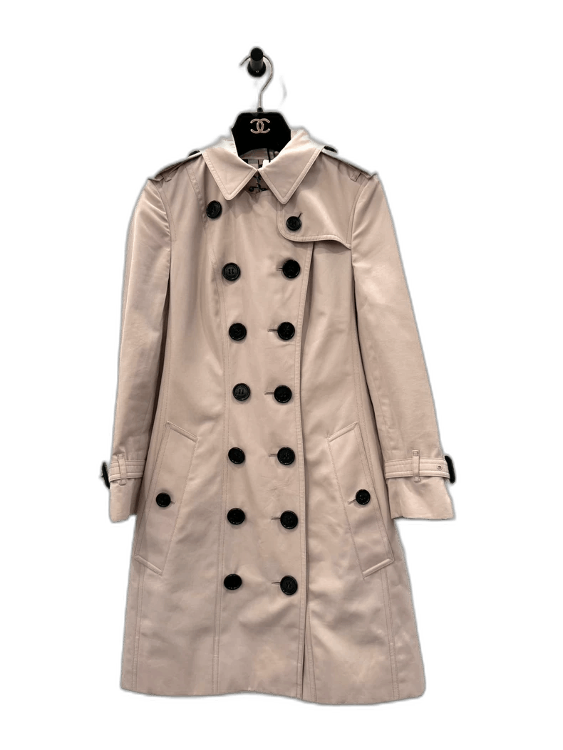 Burberry Burberry London Pink Double-Breasted Trench Coat Size XS / US 0-2 / IT 36-38 - 1 Thumbnail