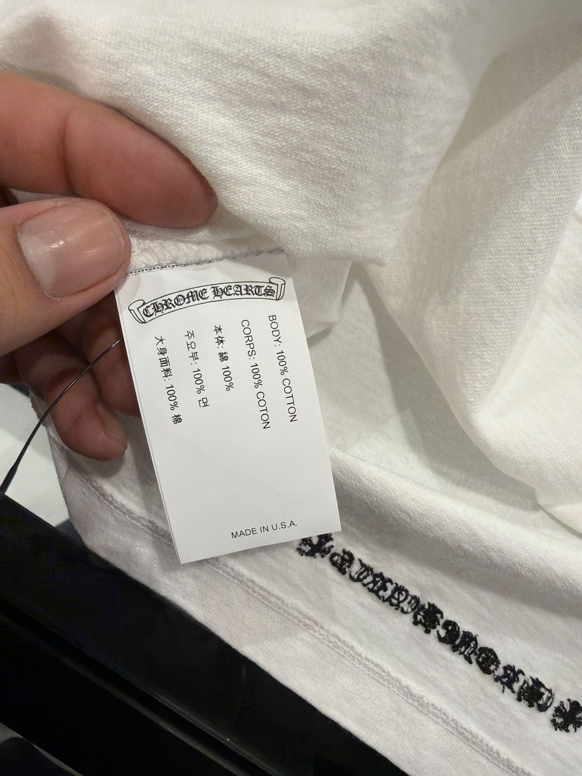 Chrome Hearts Chrome Hearts Embroidered Dagger White L/S Size US M / EU 48-50 / 2 - 4 Thumbnail