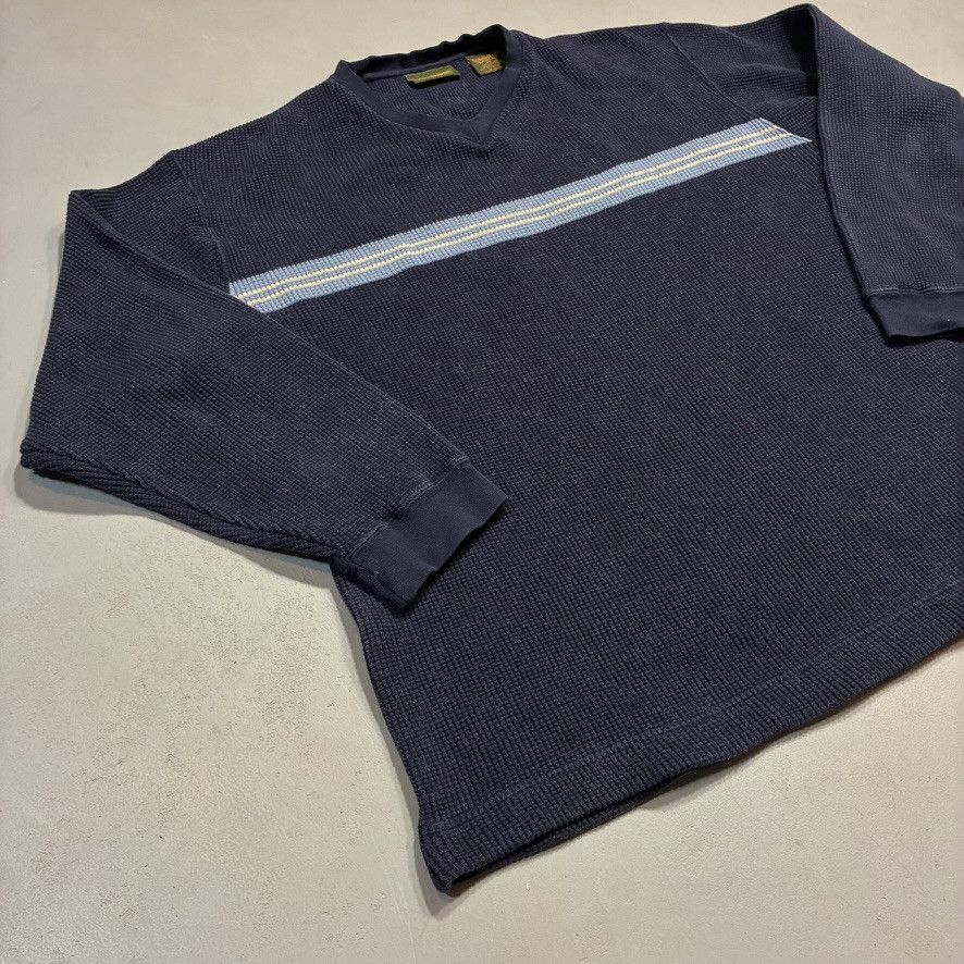 Timberland Timberland Weathergear V-Neck Waffle Knit Thermal Pullover Size US XL / EU 56 / 4 - 4 Thumbnail