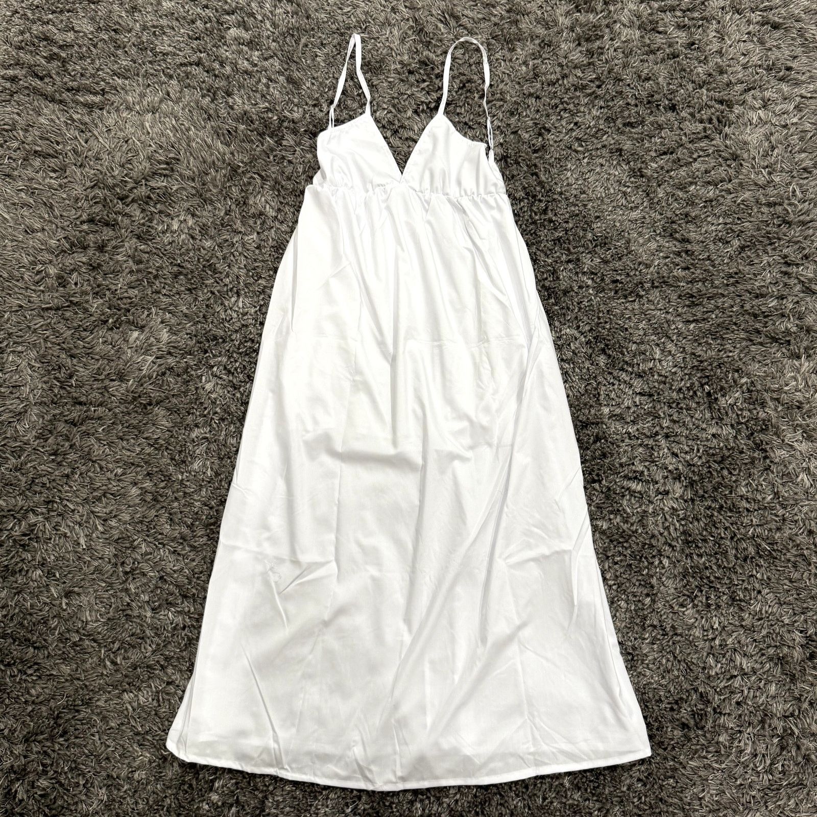 Shein Woman's Triangle Top Summer Maxi Dress in White, Size M | Grailed