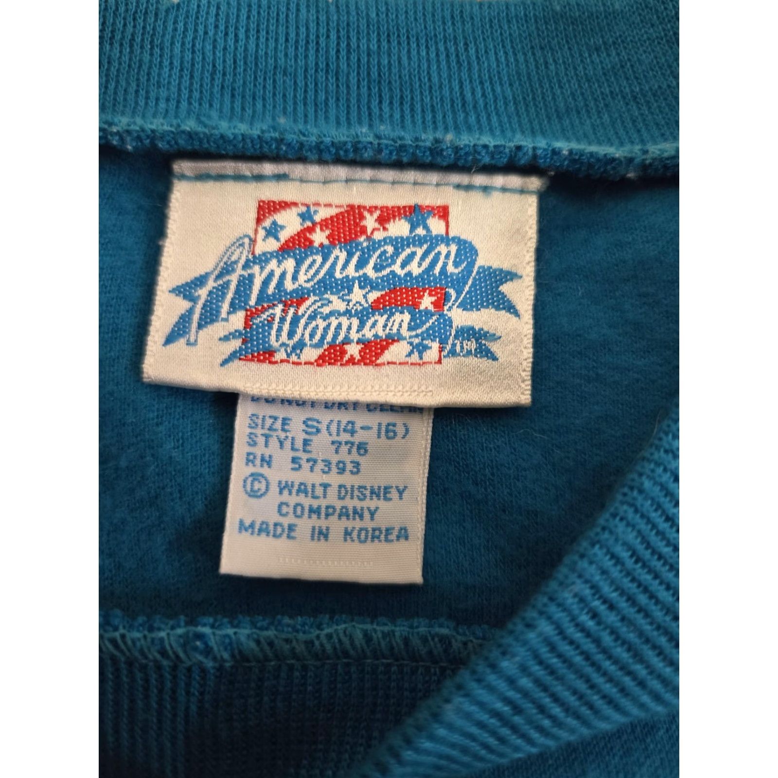 Disney VINTAGE Disney Minnie Mouse Sweatshirt Womens Small Blue Chenille Crewneck 90s Size S / US 4 / IT 40 - 5 Thumbnail