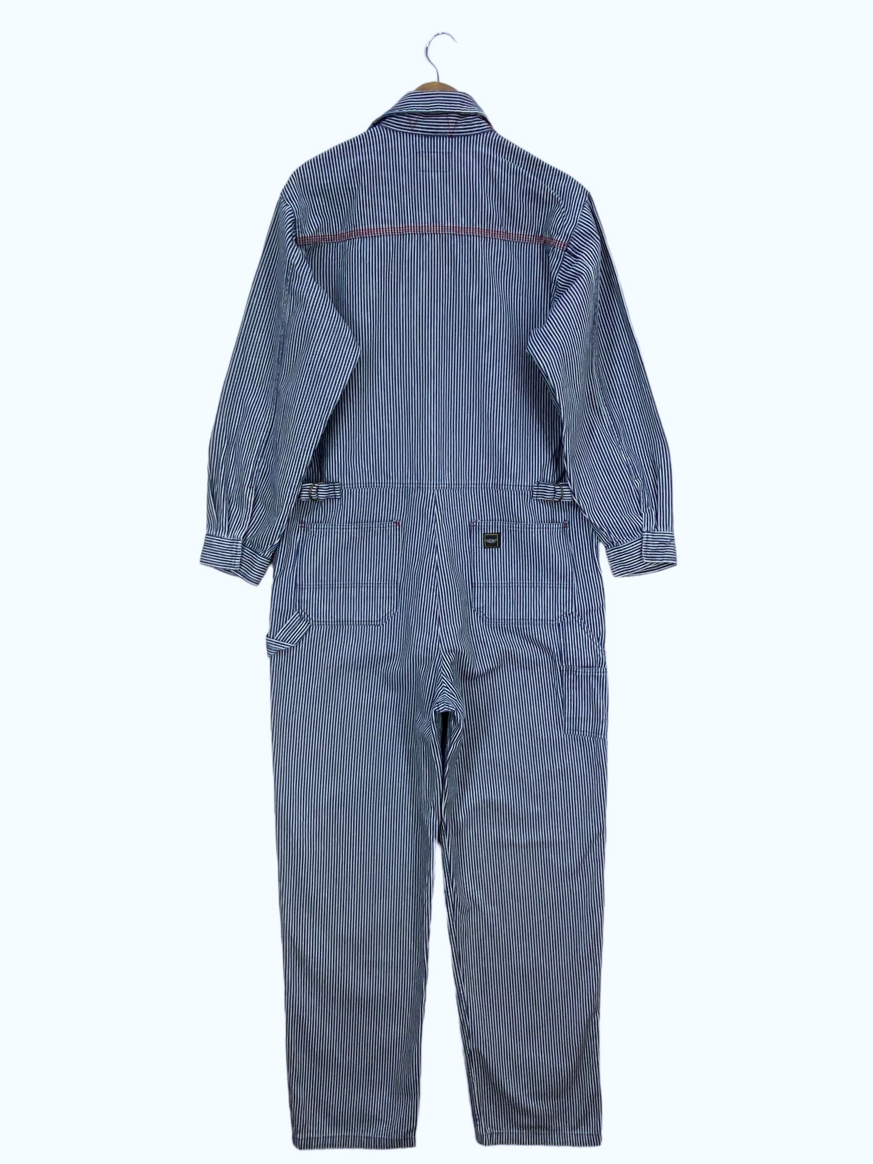Vintage Evenriver Hickory Stripes Coverall Jumpsuit Size US 41 - 1 Thumbnail