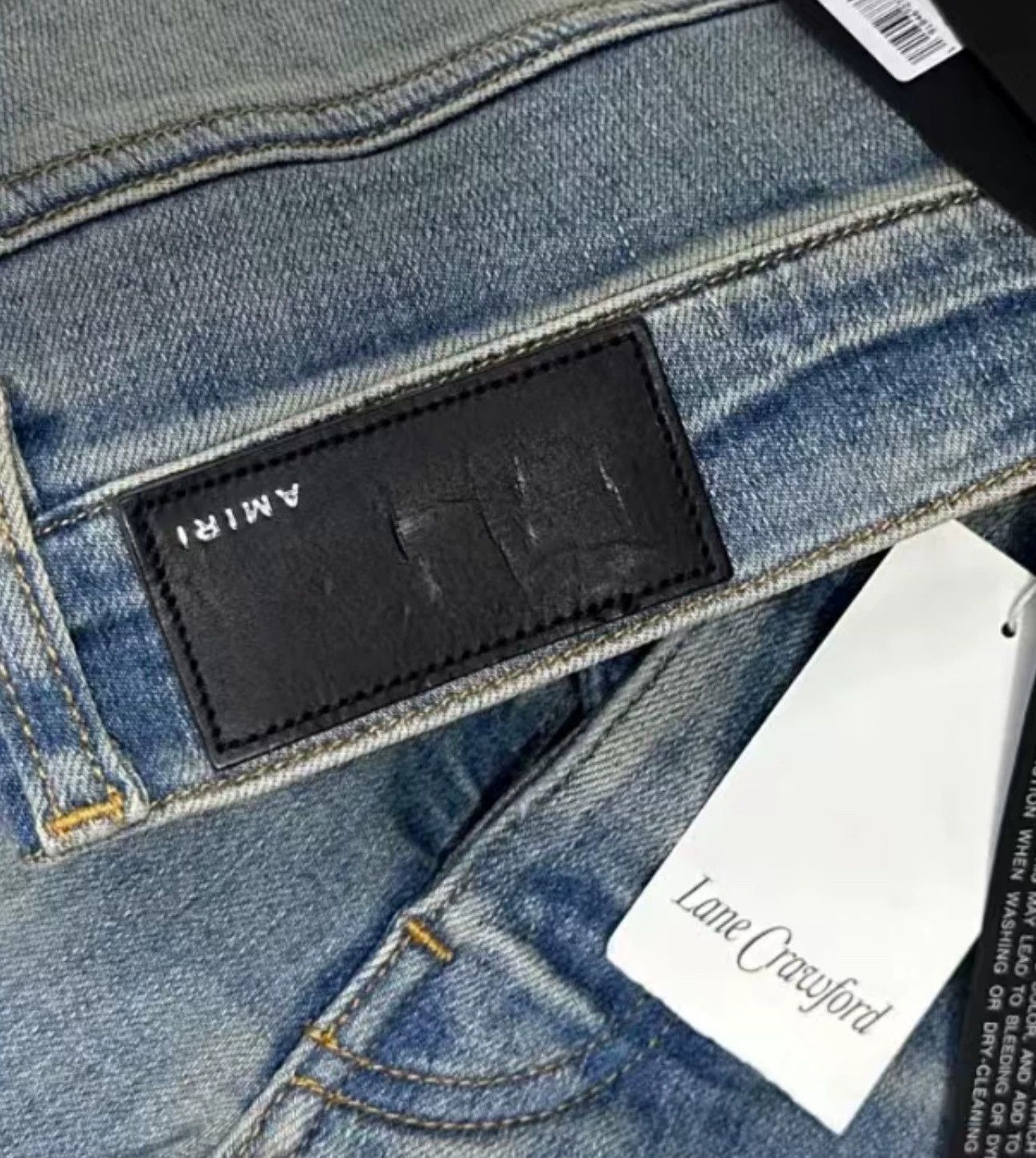 Amiri Amiri's classic flame collaboration with blue denim Size US 31 - 4 Thumbnail