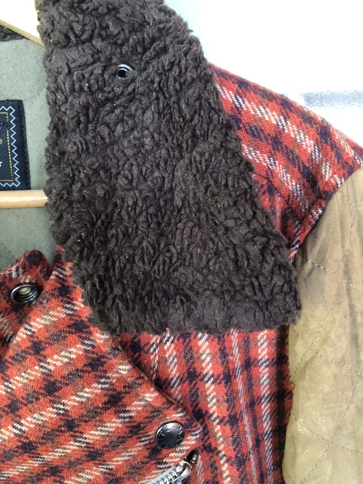 Japanese Brand Vintage Max Fritz Wool + Leather Double Collar Jacket Size US M / EU 48-50 / 2 - 6 Thumbnail