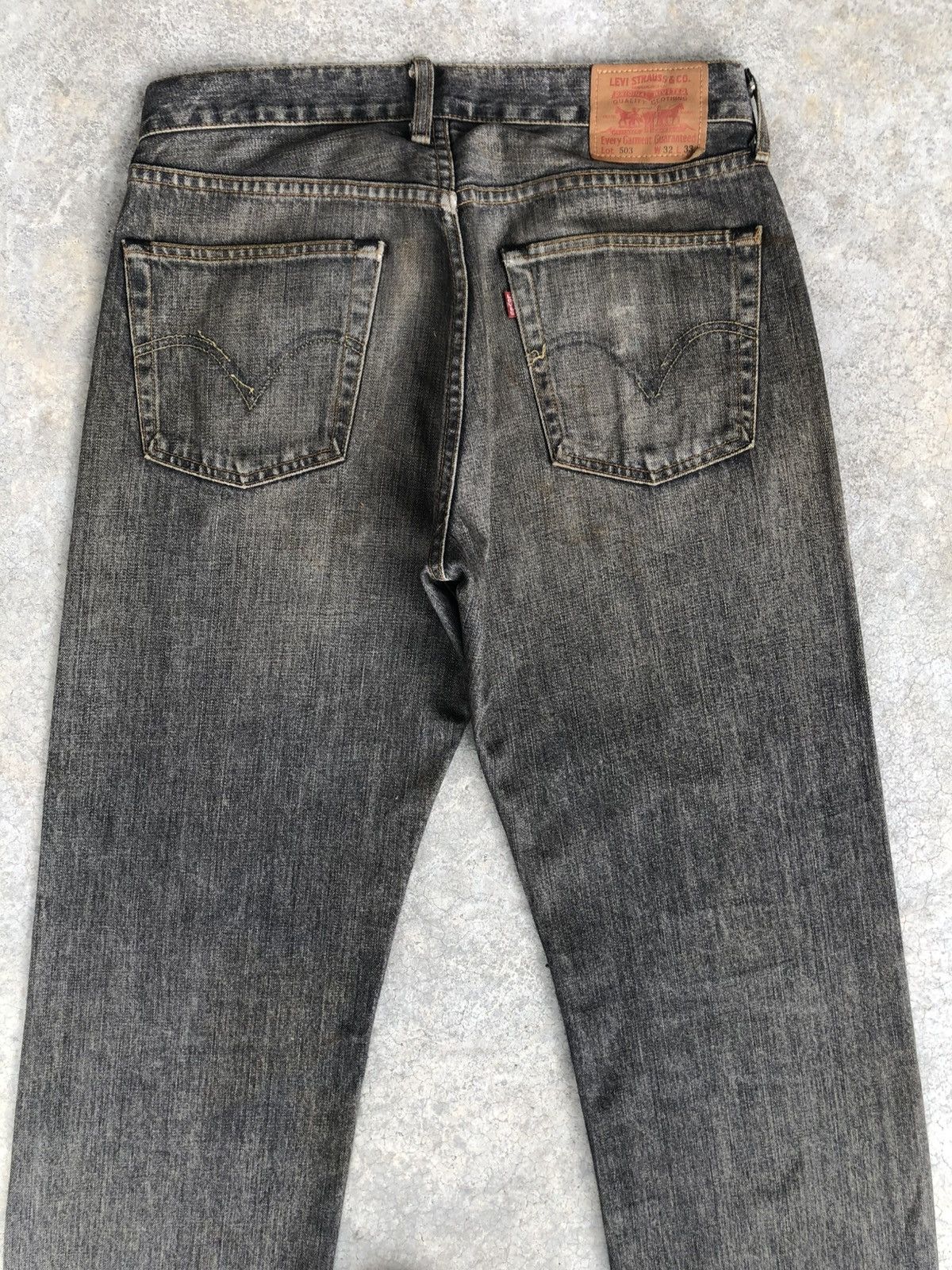 Vintage Mudwash Levis 503 Distressed Jeans Size US 32 / EU 48 - 8 Thumbnail