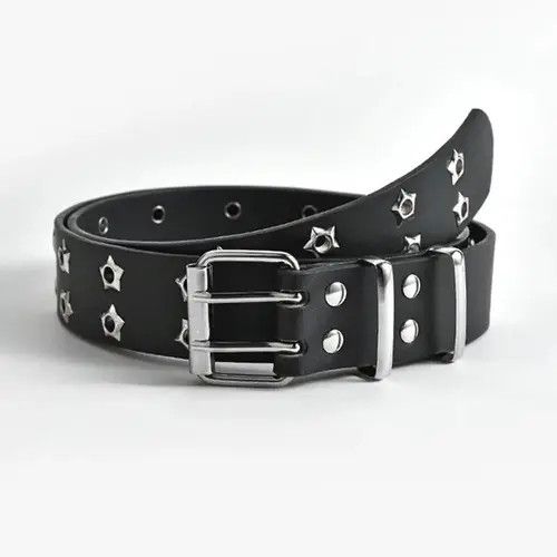Japanese Brand Star Eye Rivet Belt Black Size ONE SIZE - 1 Thumbnail