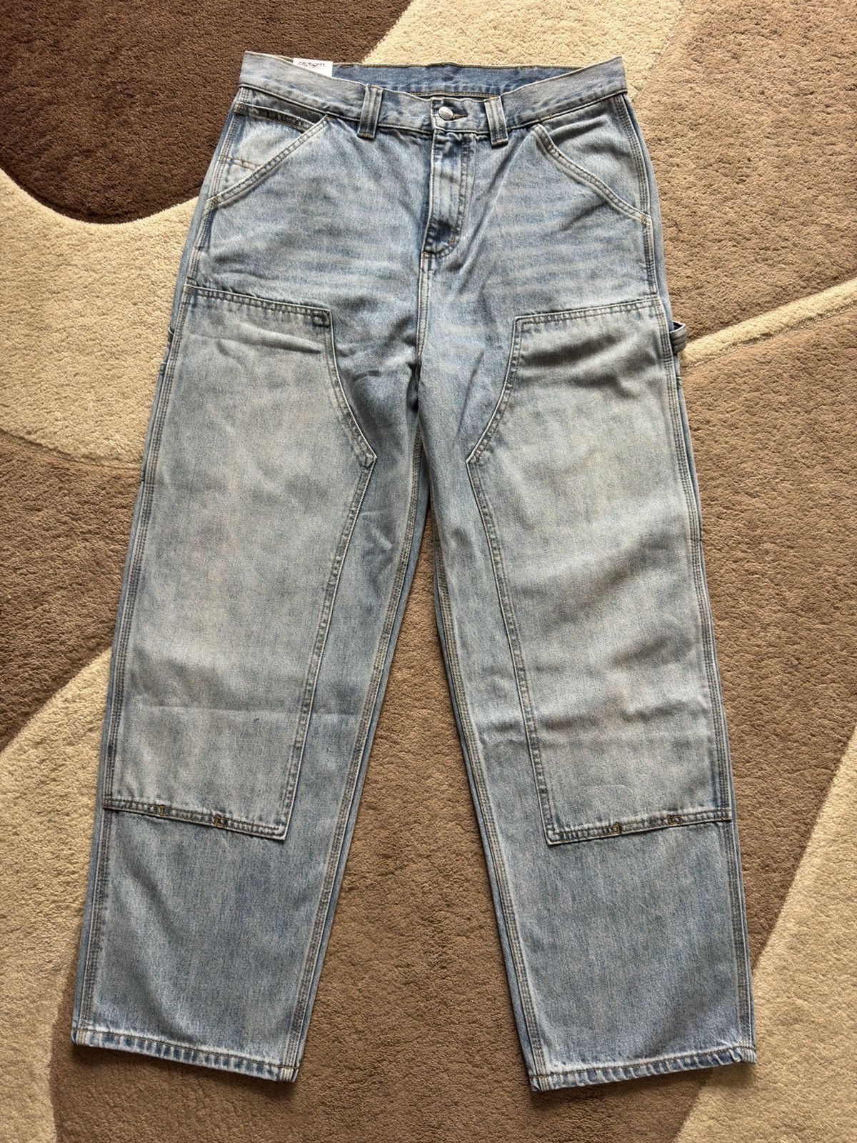 Carhartt Wip Carhartt Double Knee OG Pants Baggy Jeans New With Tags Blue Size US 32 / EU 48 - 2 Thumbnail