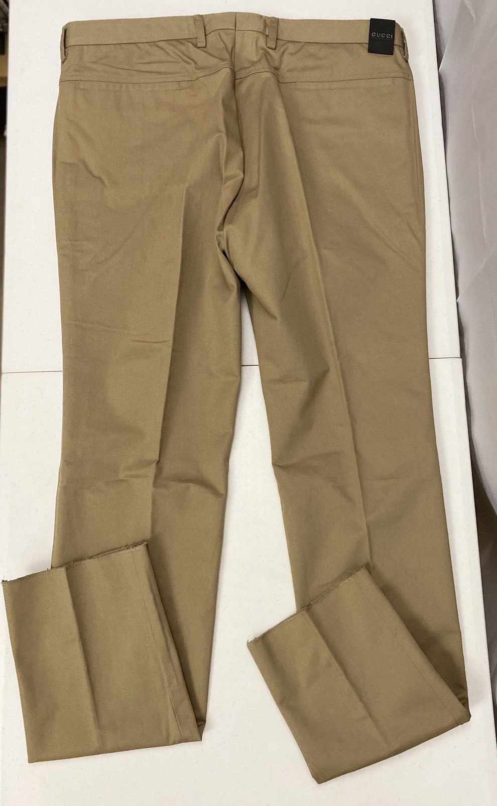 Gucci Gucci 🇮🇹 brown metal leather logo drill pants 36 Vintage NW Size US 36 / EU 52 - 5 Thumbnail