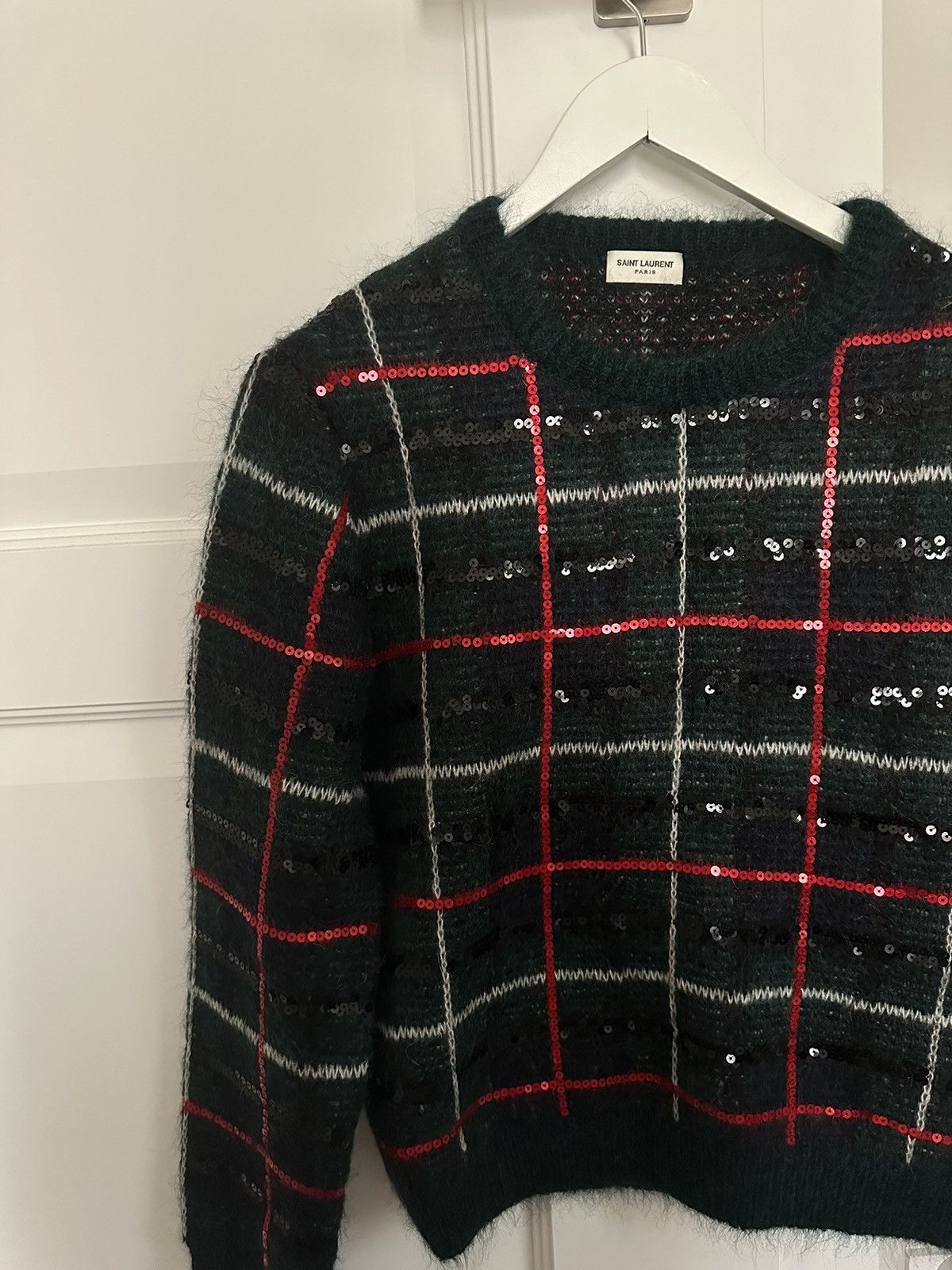 Saint Laurent Paris Saint Laurent soft mohair-blend sweater Size L / US 10 / IT 46 - 1 Thumbnail