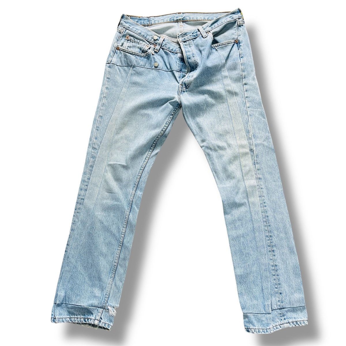 Levi's × Vintage Tokyo Ripper X Levis Distressed Jeans Size US 33 - 2 Thumbnail