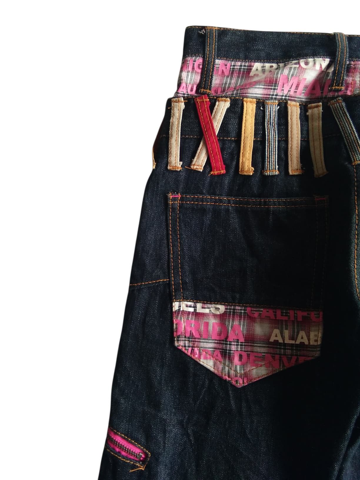 PPFM DOUBLE WAIST💥NYLAUS PUNK STYLE JAPANESE DENIM Size US 29 - 13 Thumbnail