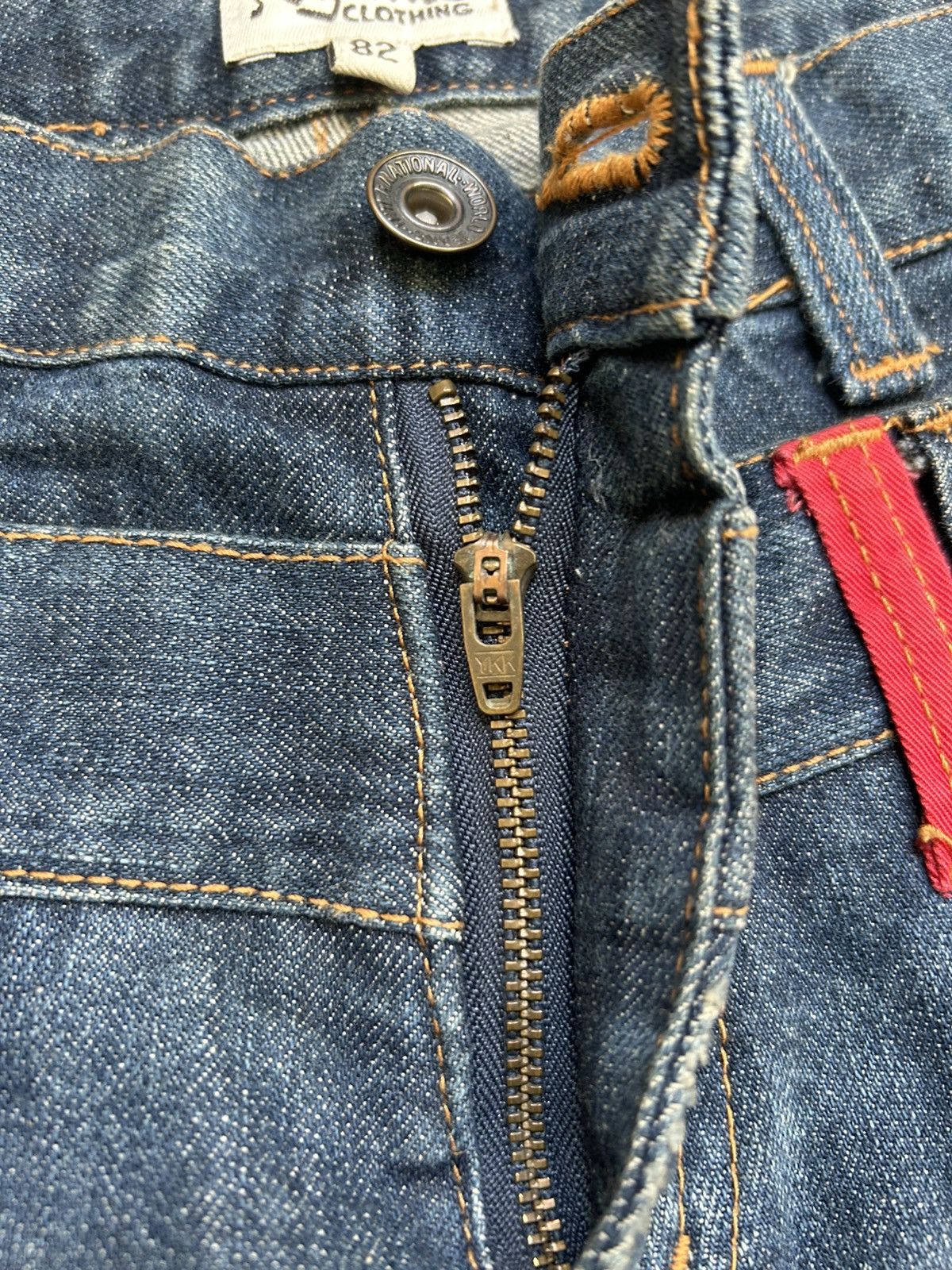 Japanese Brand Nylaus Jeans Double Waist Distressed Pant Size 32 Size US 32 / EU 48 - 7 Thumbnail