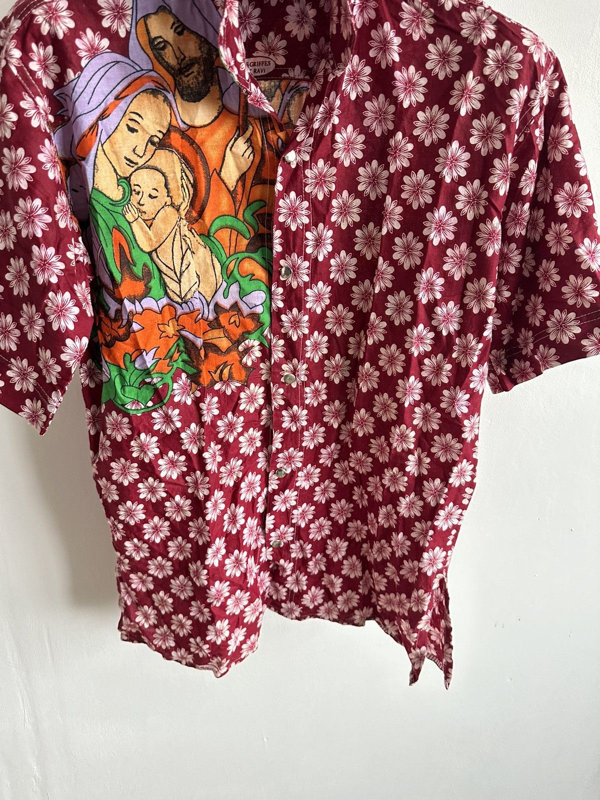 Japanese Brand Jesus Hawai shirt vintage floral print Size US L / EU 52-54 / 3 - 6 Thumbnail