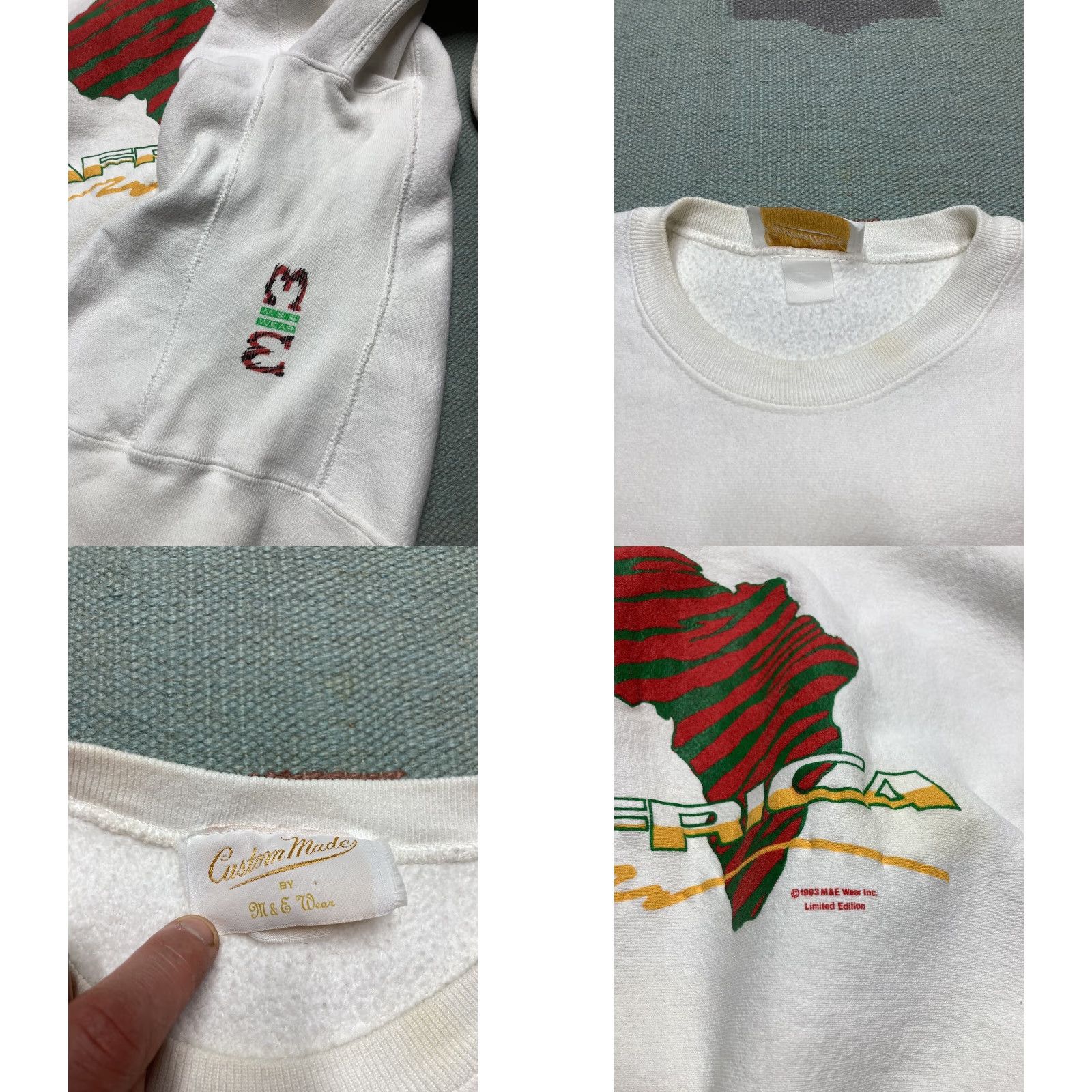 Vintage VINTAGE 90s Africa Reversible Sweatshirt Crewneck Pullover White 2XL Men Adult Size US XXL / EU 58 / 5 - 8 Thumbnail