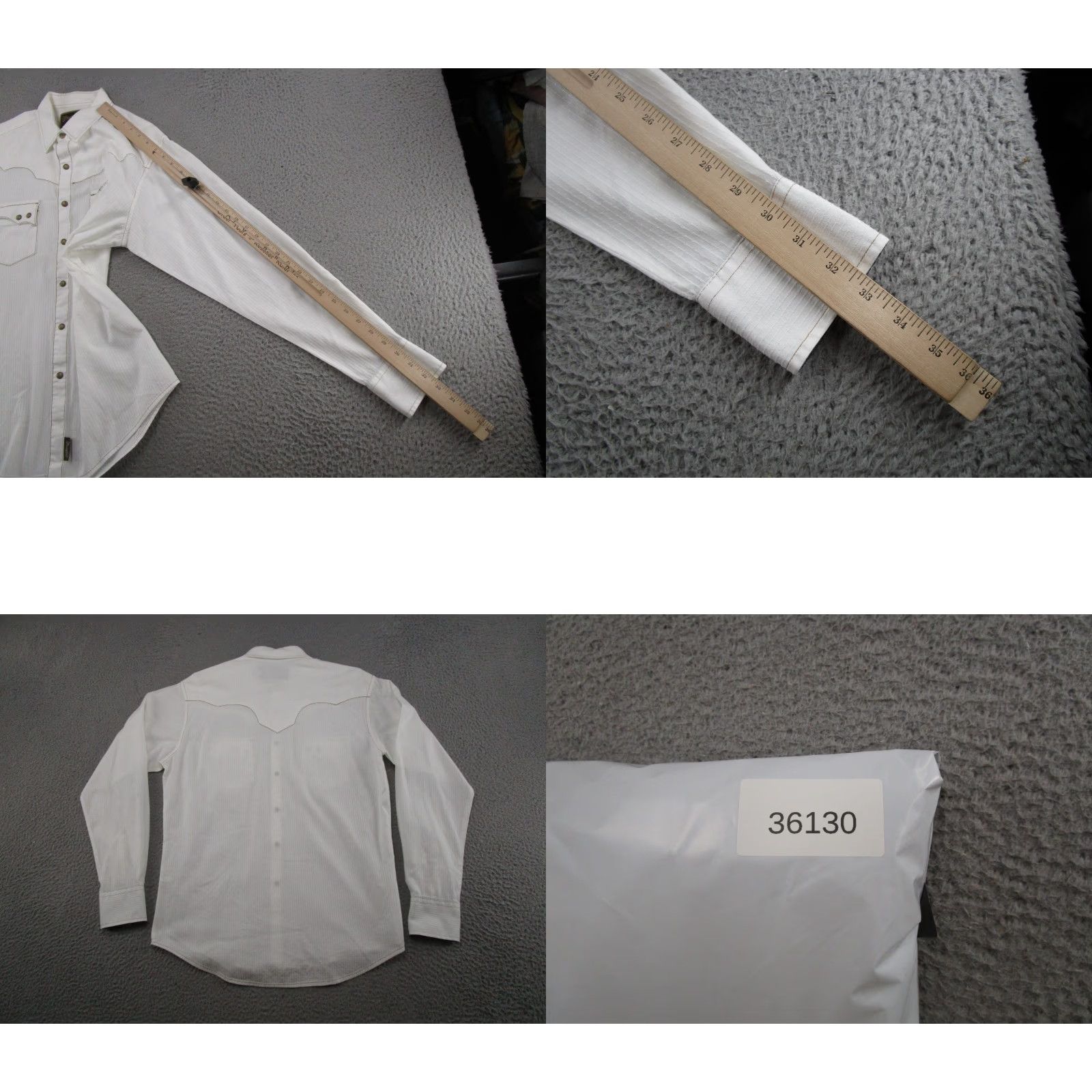 Wrangler VINTAGE Wrangler Retro Shirt Mens M White Western Pearl Snap Long Sleeve MVR250W Rodeo Size US M / EU 48-50 / 2 - 8 Thumbnail