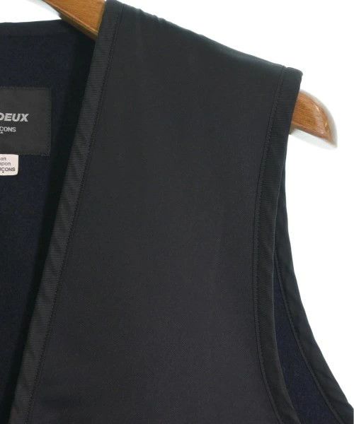 Comme des Garcons Homme Deux Coat Wool Zipper Sleeveless Inseam Pocket Multicolor Size US L / EU 52-54 / 3 - 8 Thumbnail