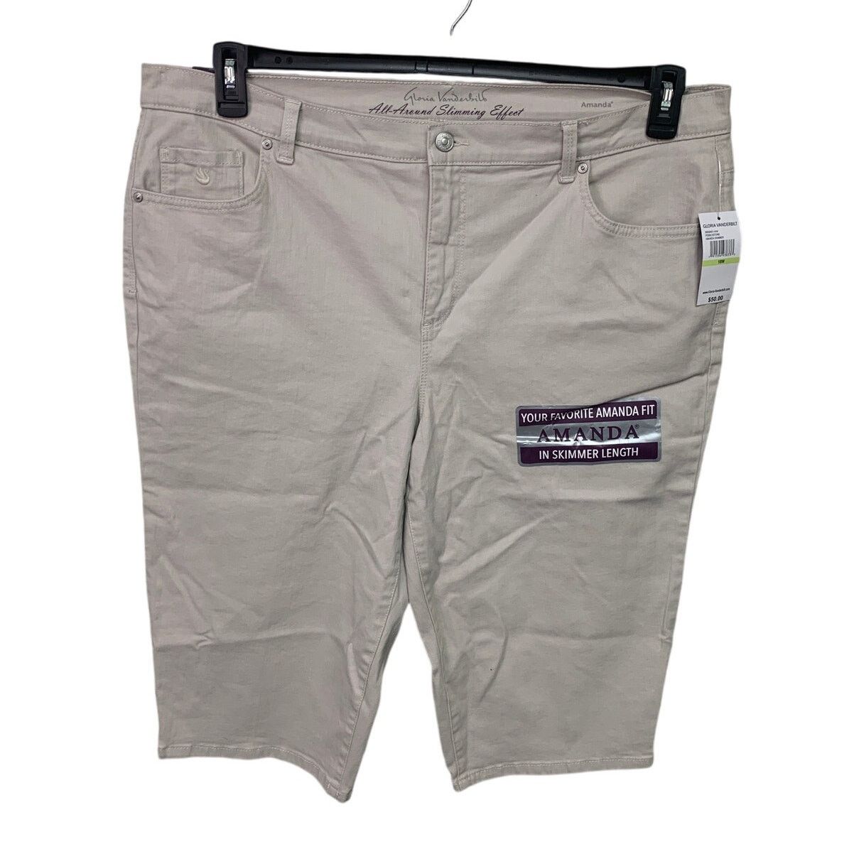 Gloria Vanderbilt New Gloria Vanderbilt Womens 18W Amanda Classic Rise Shorts Size 40" / US 18 - 1 Thumbnail