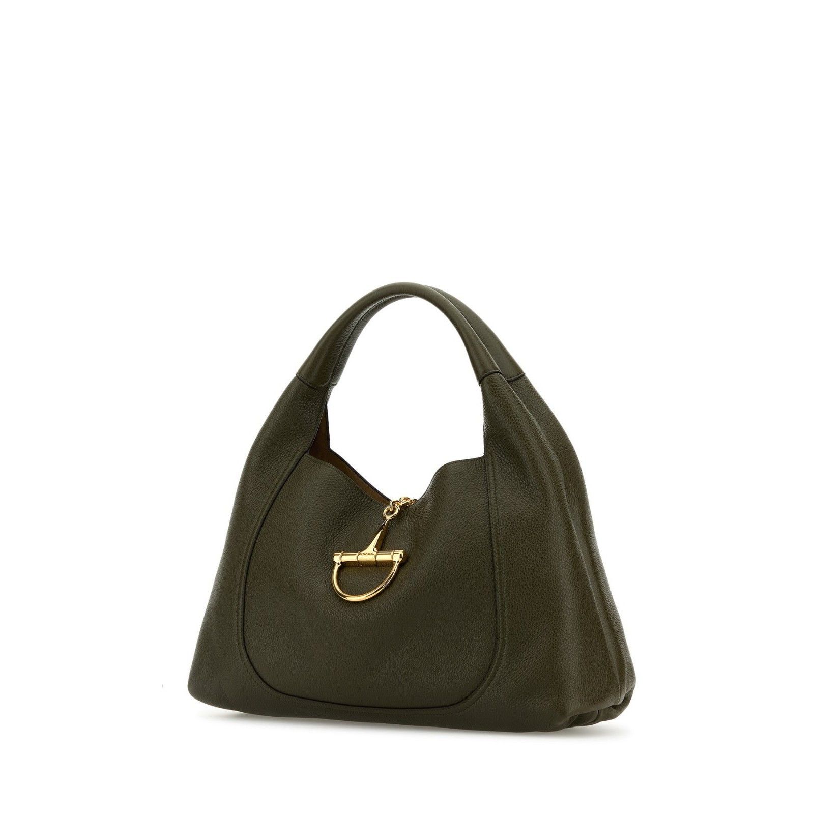 Gucci GUCCI Softbit Maxi $3650 Forest Green Grained Leather Should Size ONE SIZE - 2 Thumbnail