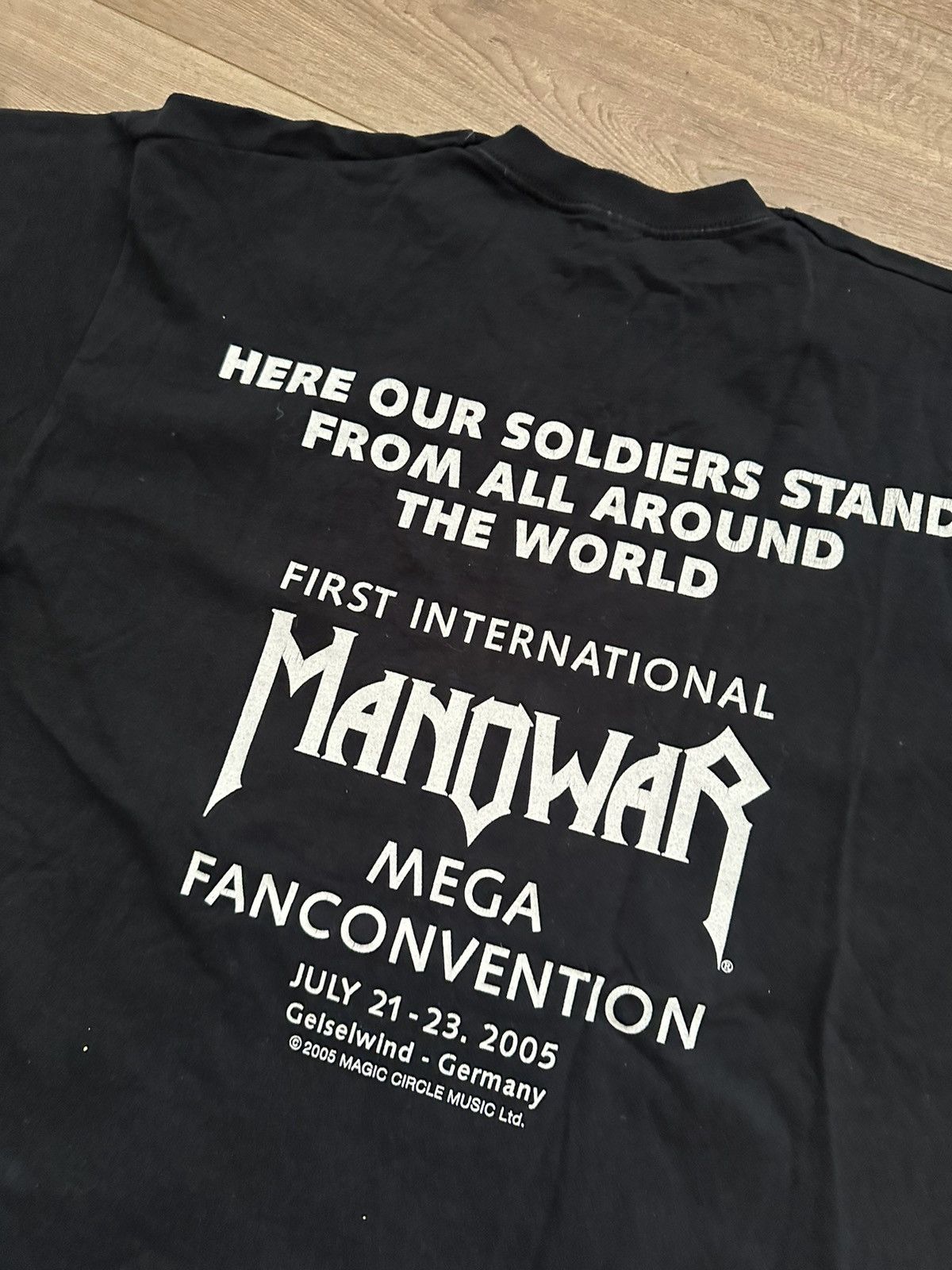 Band Tees 🔥VINTAGE RARE MANOWAR 2005 FANCONVENTION T-SHIRT🔥 Size US L / EU 52-54 / 3 - 4 Thumbnail