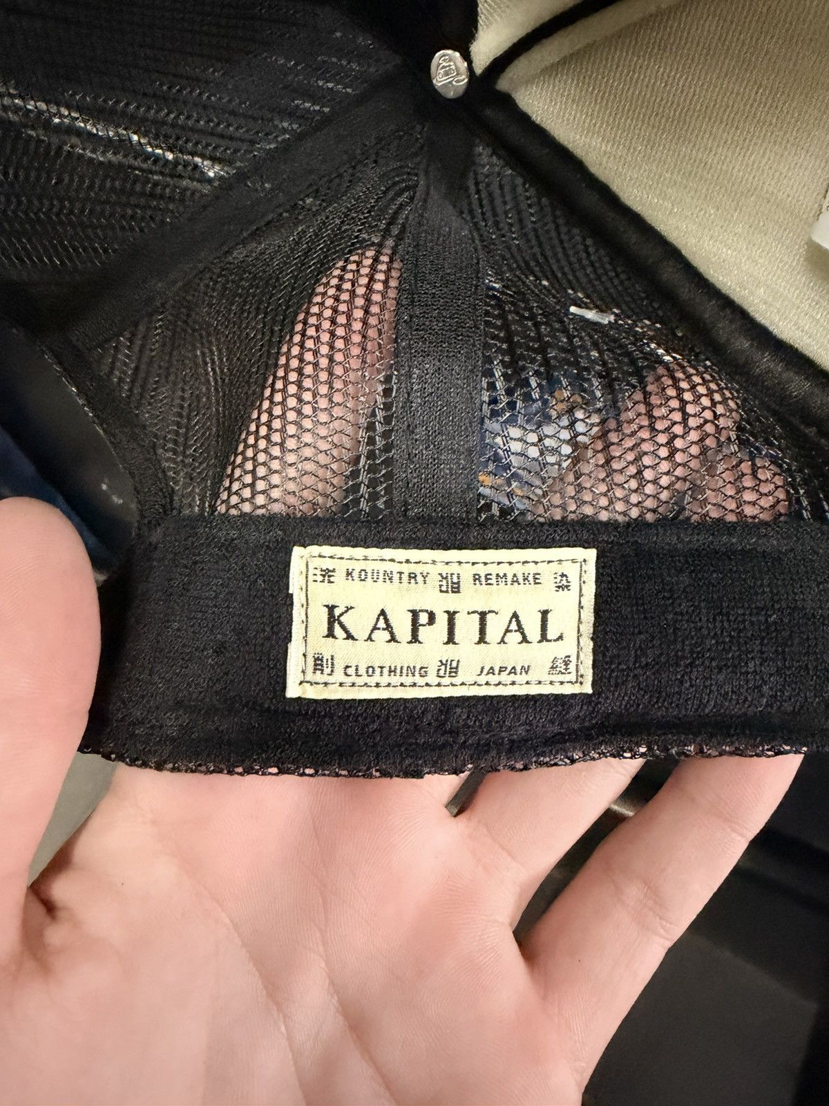 Kapital Denim men loves cats kapital hat Size ONE SIZE - 3 Thumbnail