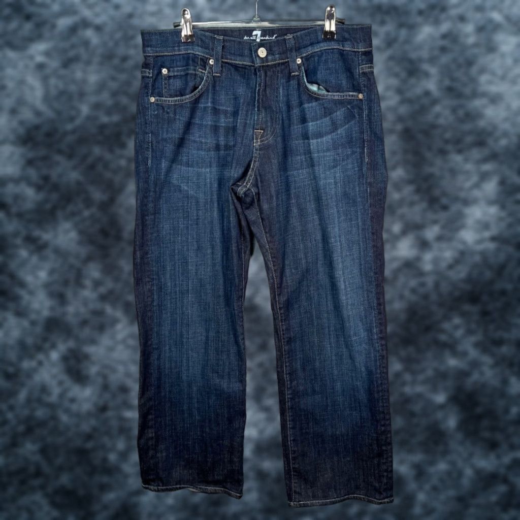7 For All Mankind 7 For All Mankind Austyn Jeans Mens 30 Dark Wash Denim Relaxed Straight 5-Pocket USA Vintage No N/A Size US 30 / EU 46 - 1 Thumbnail