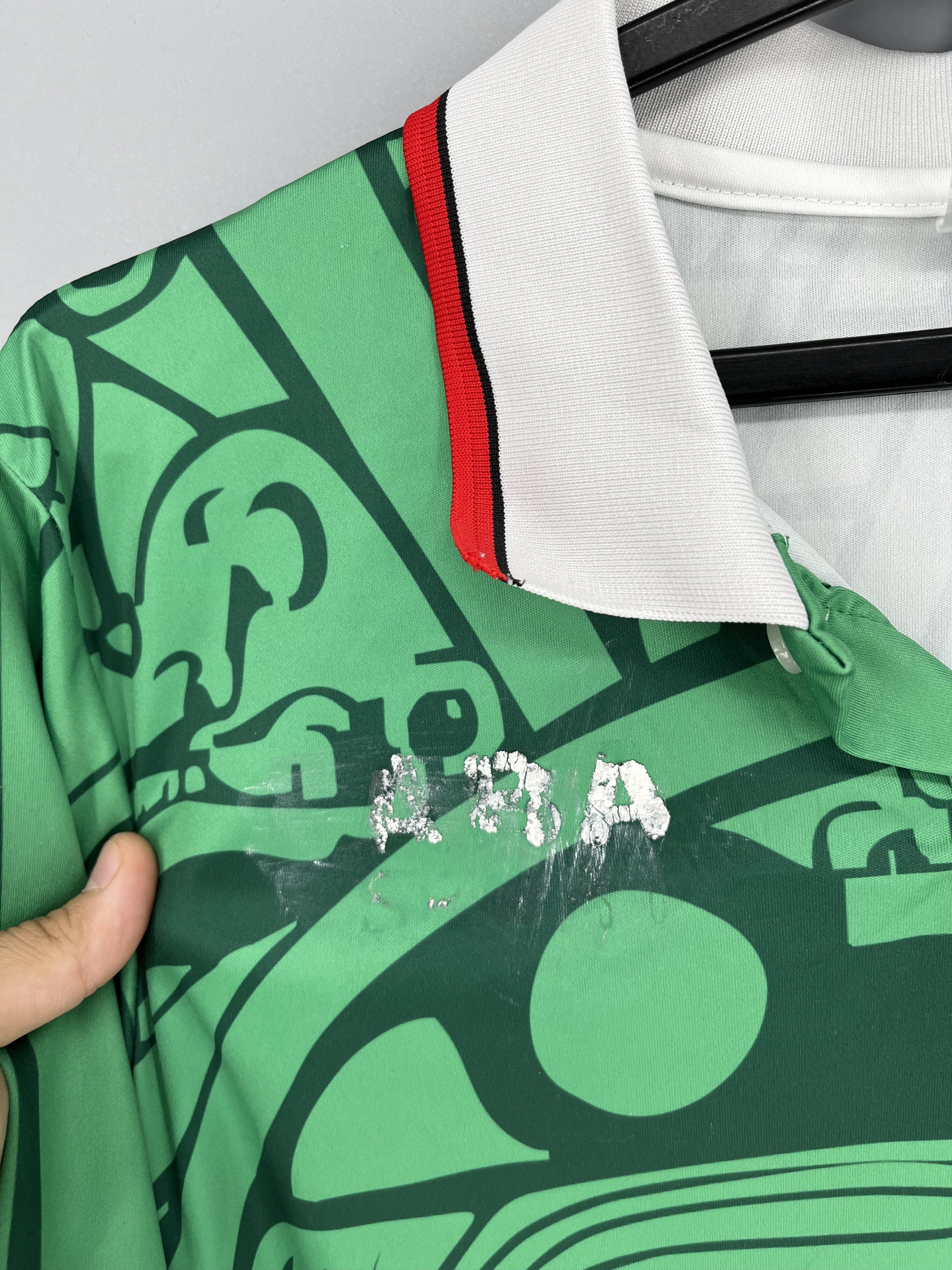 Vintage Aba Sports Green Retro Jersey Copa Munidal Fifa Francia 1998 Size US L / EU 52-54 / 3 - 11 Thumbnail