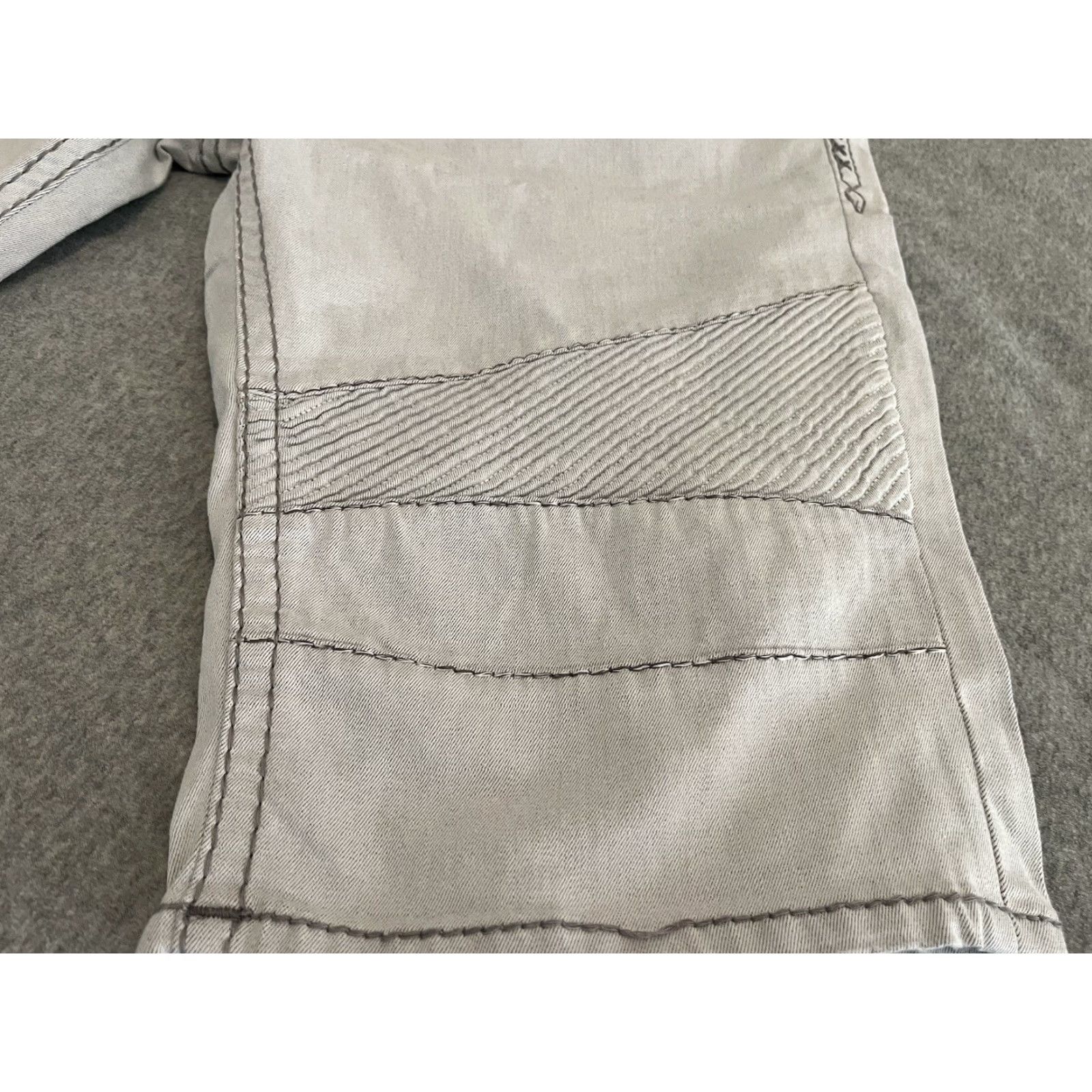 Vintage Rock Revival Denim Jean Shorts Mens 44 NWT Gray Biker Cotton Blend Denim NWT Mens Rock Revival Jeans Shorts 44 Size US 44 / EU 60 - 5 Thumbnail