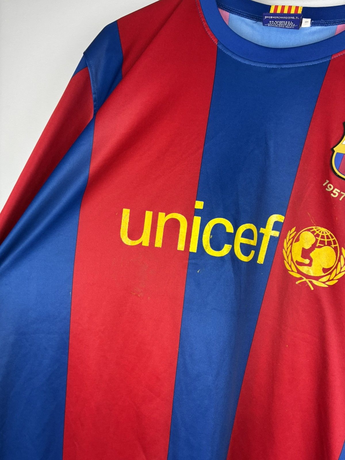 Vintage Fc Barcelona 2007/2008 home kit jersey #14 Henry Size US XL / EU 56 / 4 - 4 Thumbnail